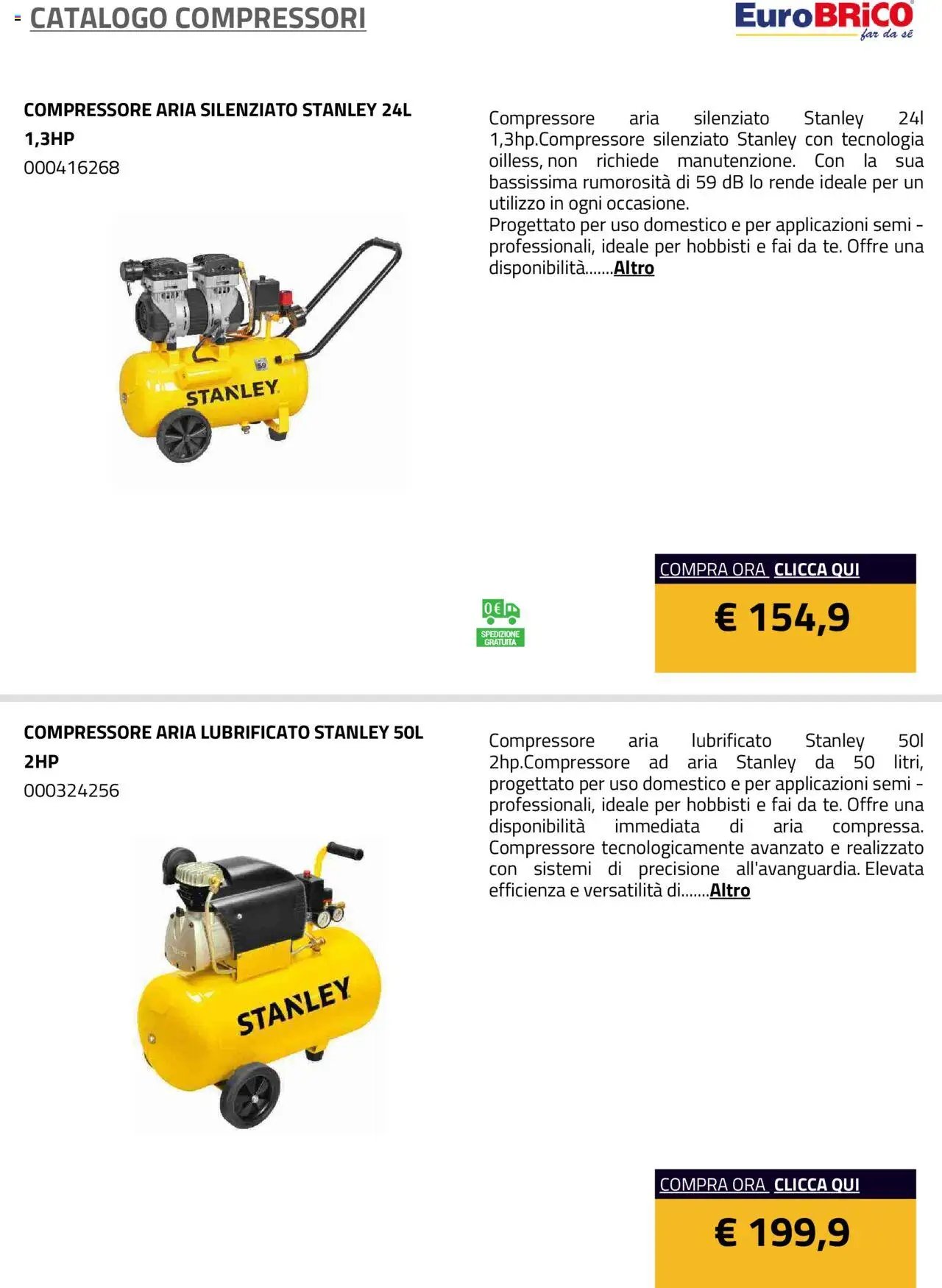 Eurobrico Compressori catalogo