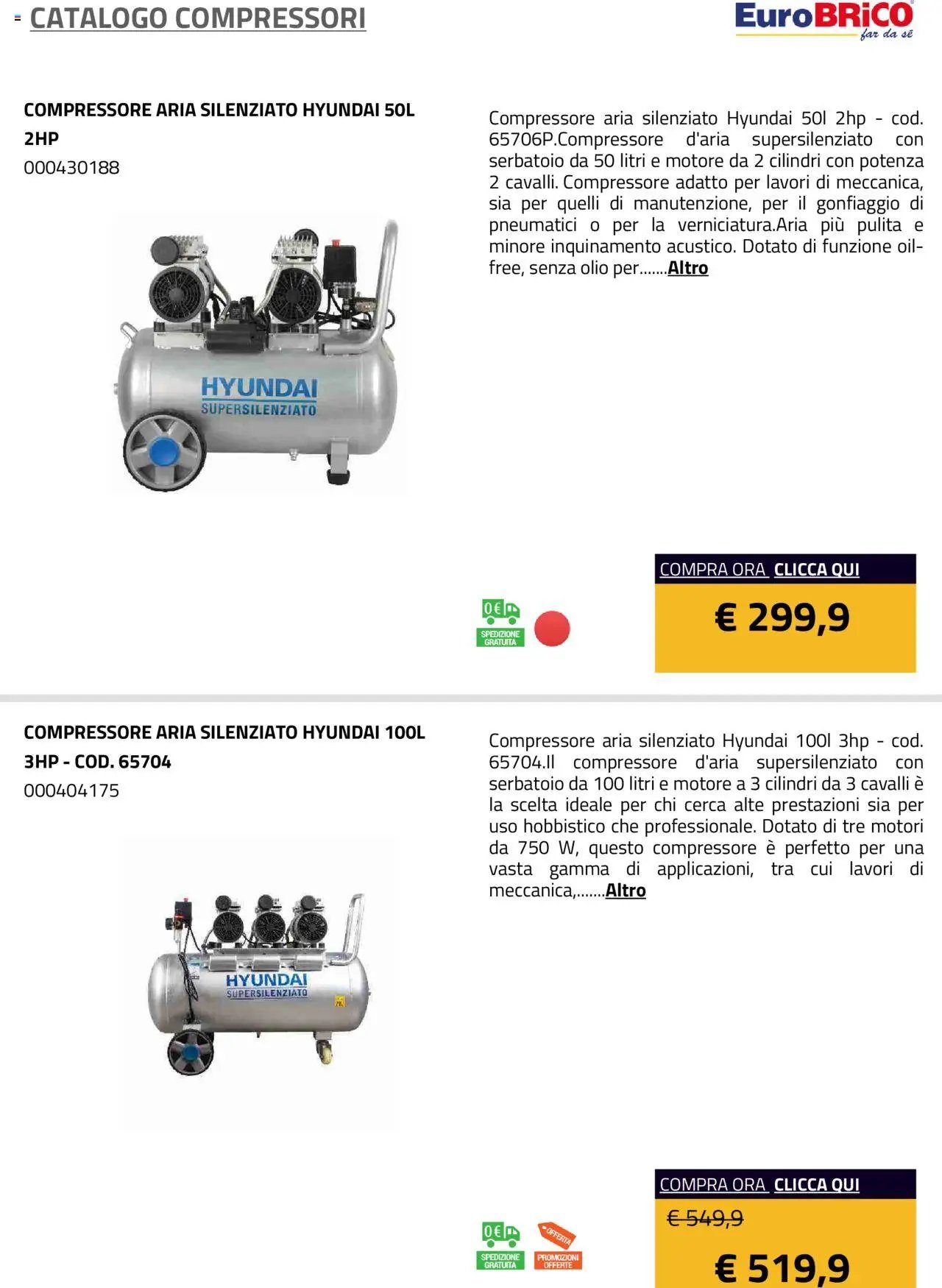 Eurobrico Compressori catalogo