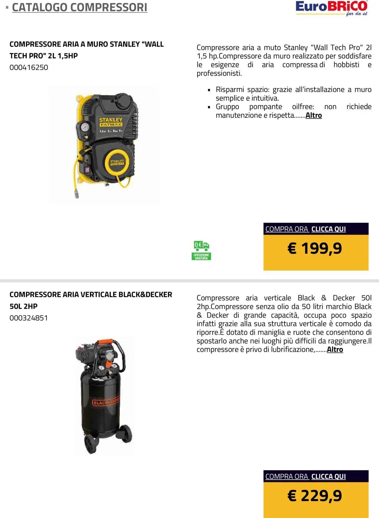 Eurobrico Compressori catalogo