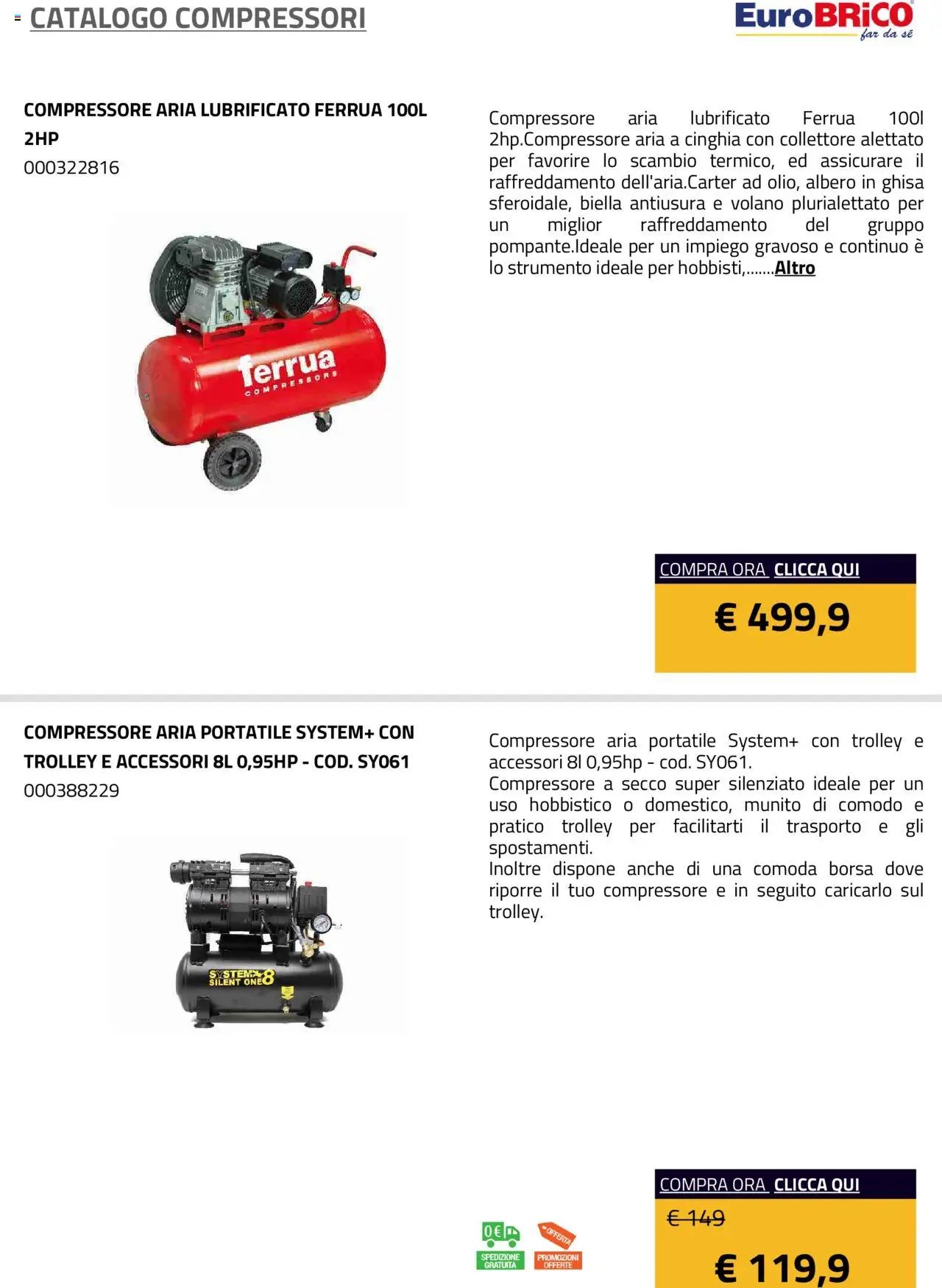 Eurobrico Compressori catalogo
