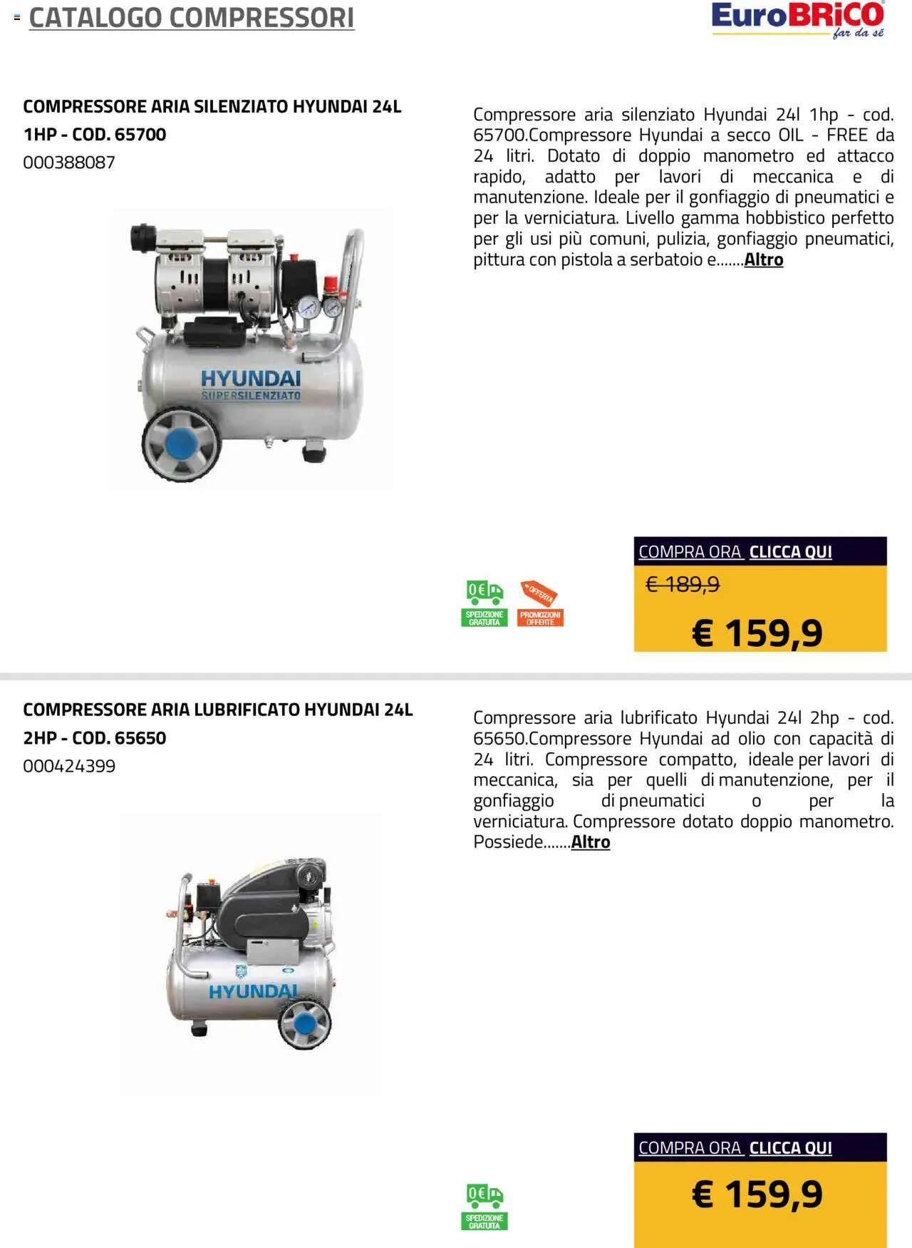 Eurobrico Compressori catalogo