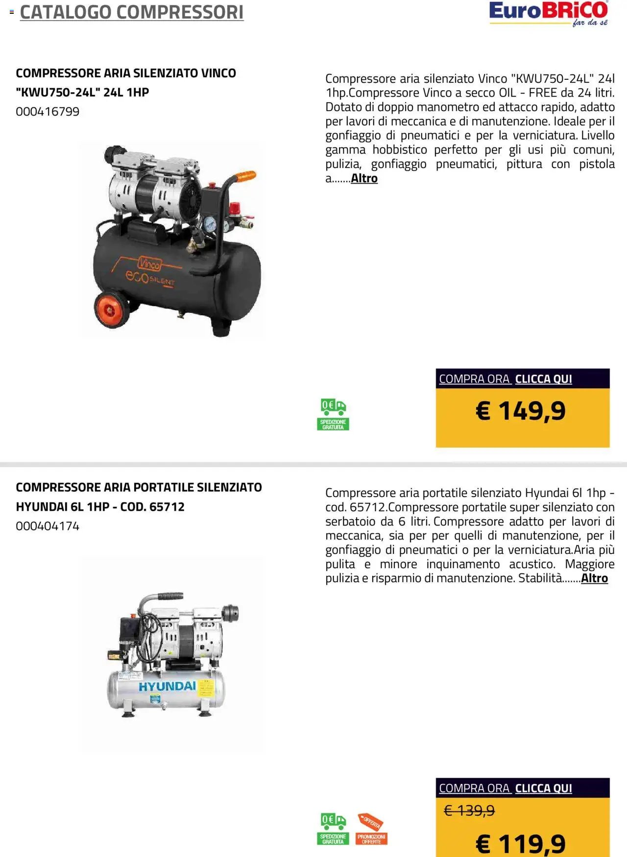 Eurobrico Compressori catalogo