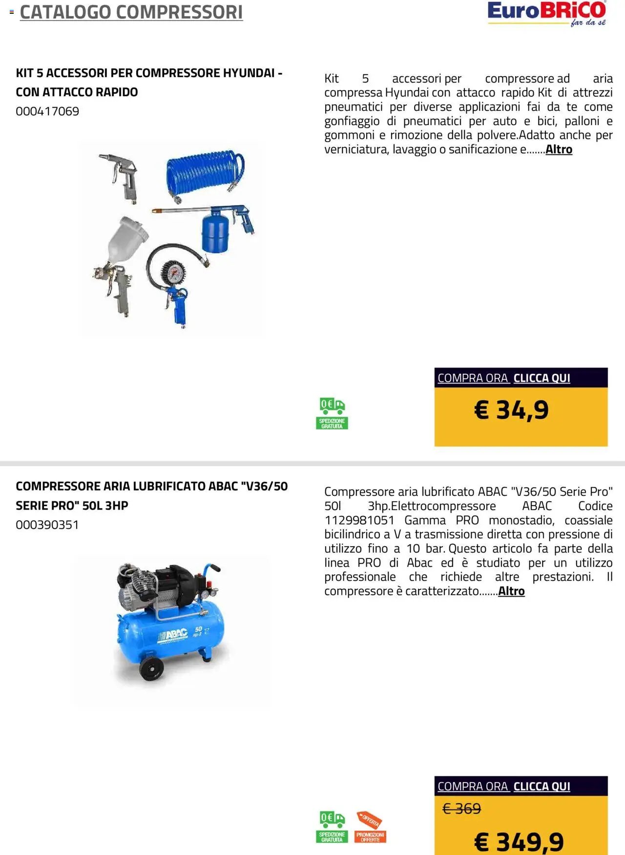 Eurobrico Compressori catalogo