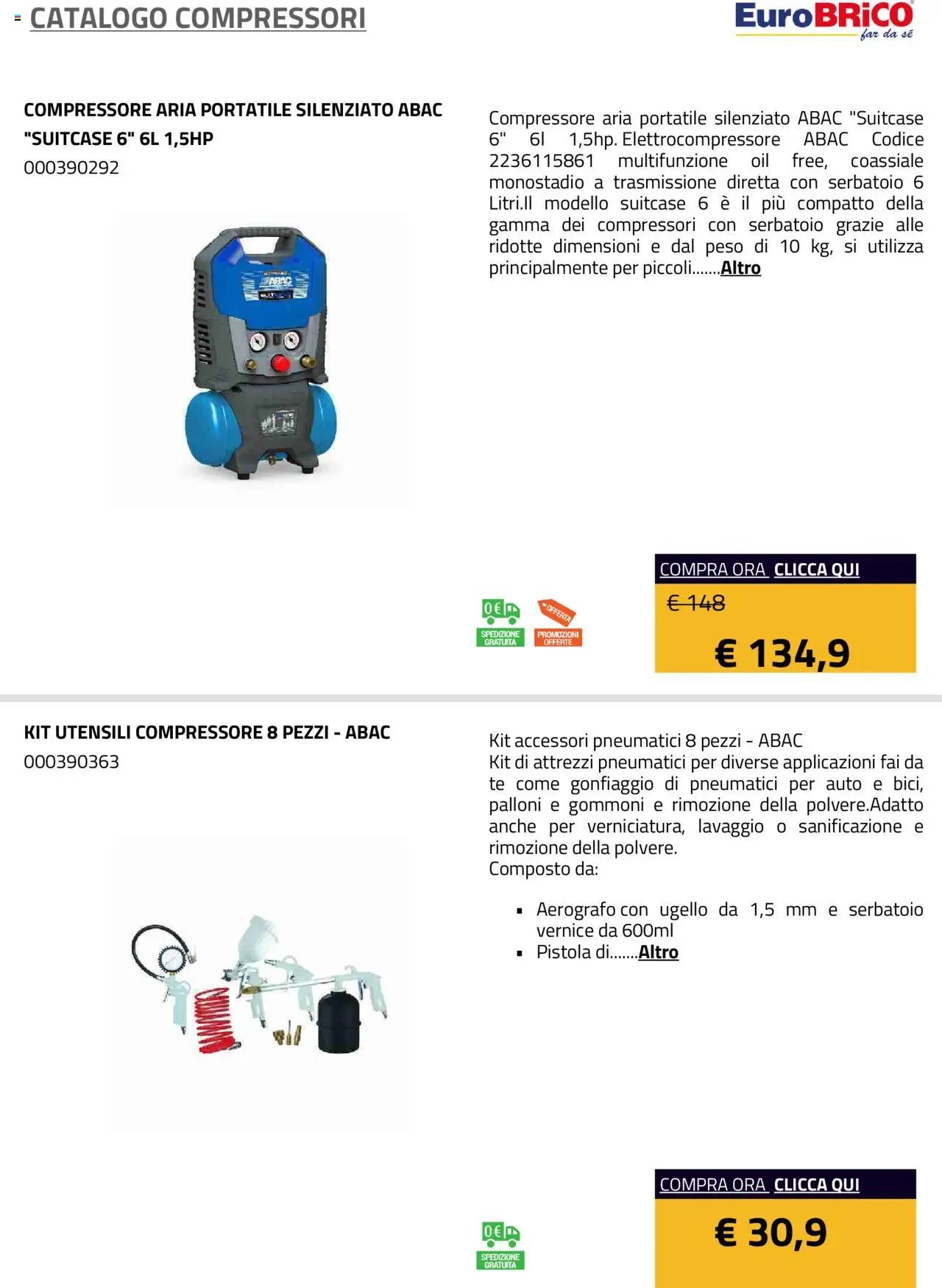 Eurobrico Compressori catalogo