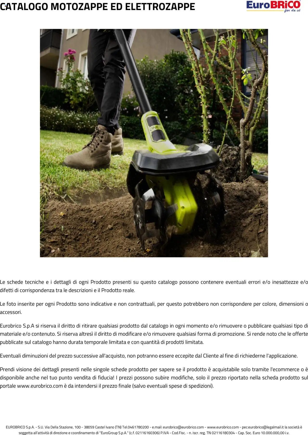 Eurobrico Motozappe ed Elettrozappe catalogo