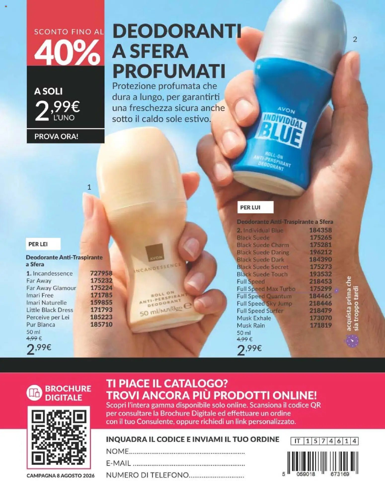 Avon catalogo - campagna 8/2026