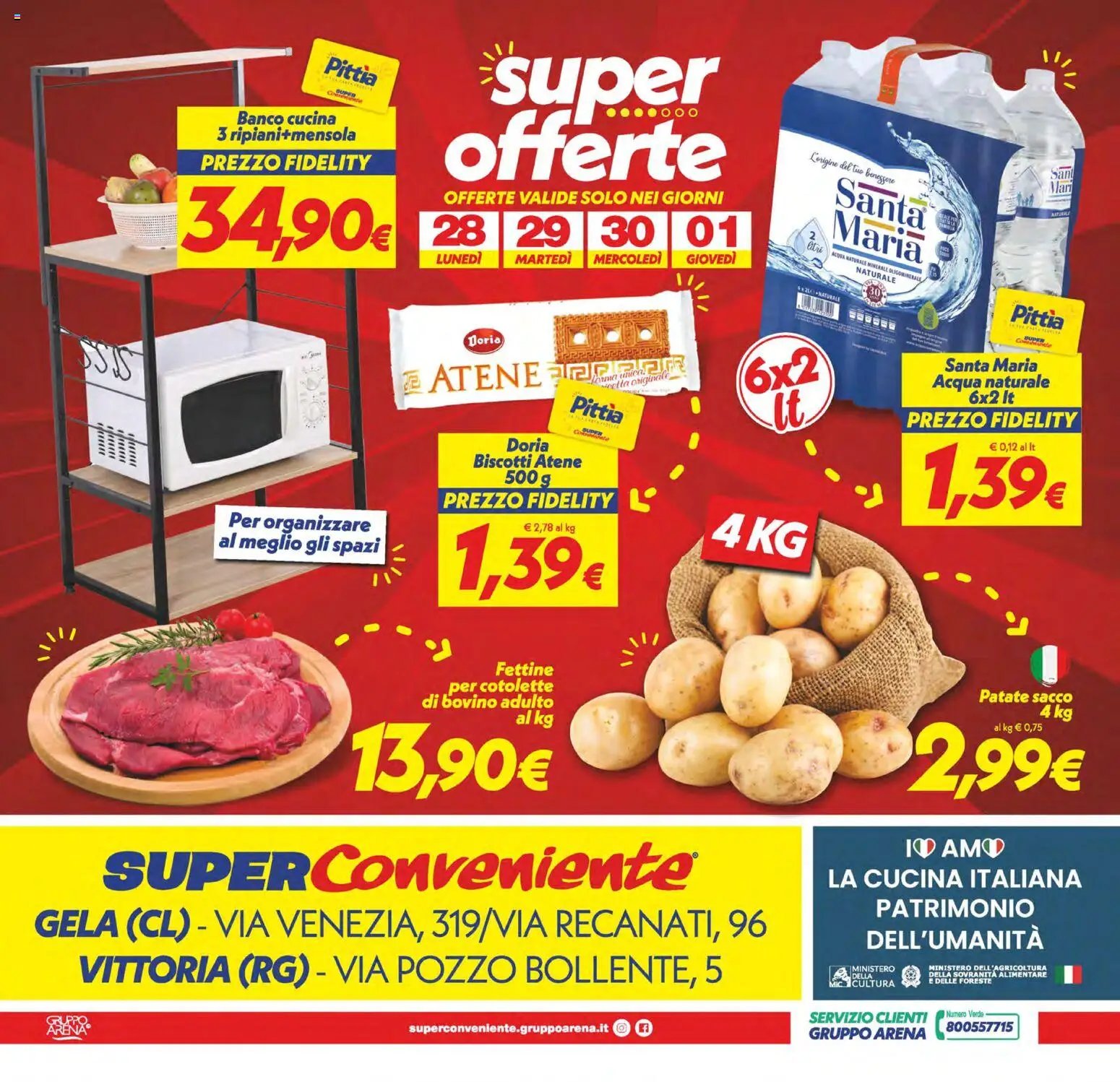 SuperConveniente volantino Gela, Vittoria