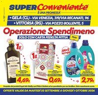 SuperConveniente volantino Gela, Vittoria