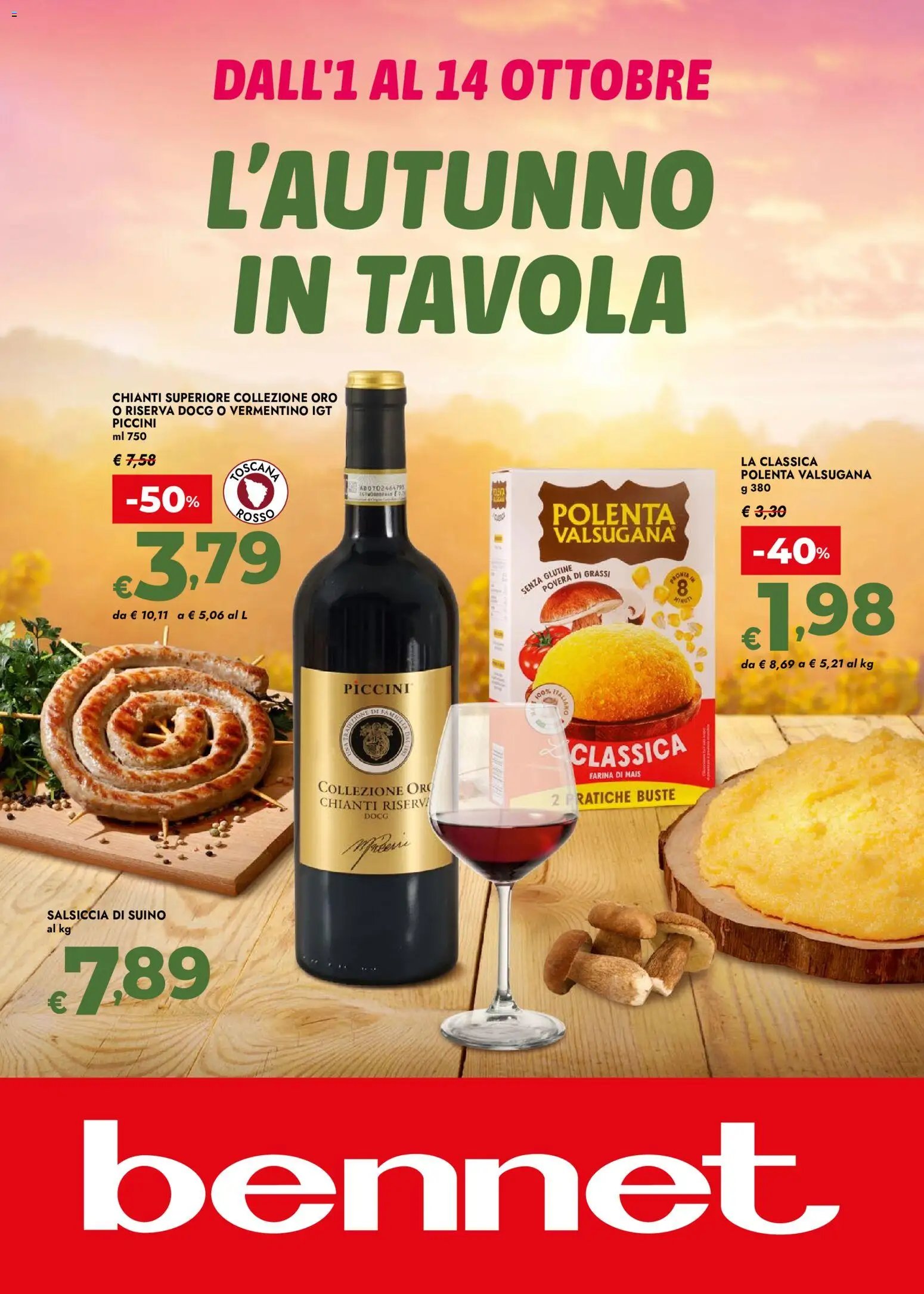 bennet volantino L'autunno In Tavola