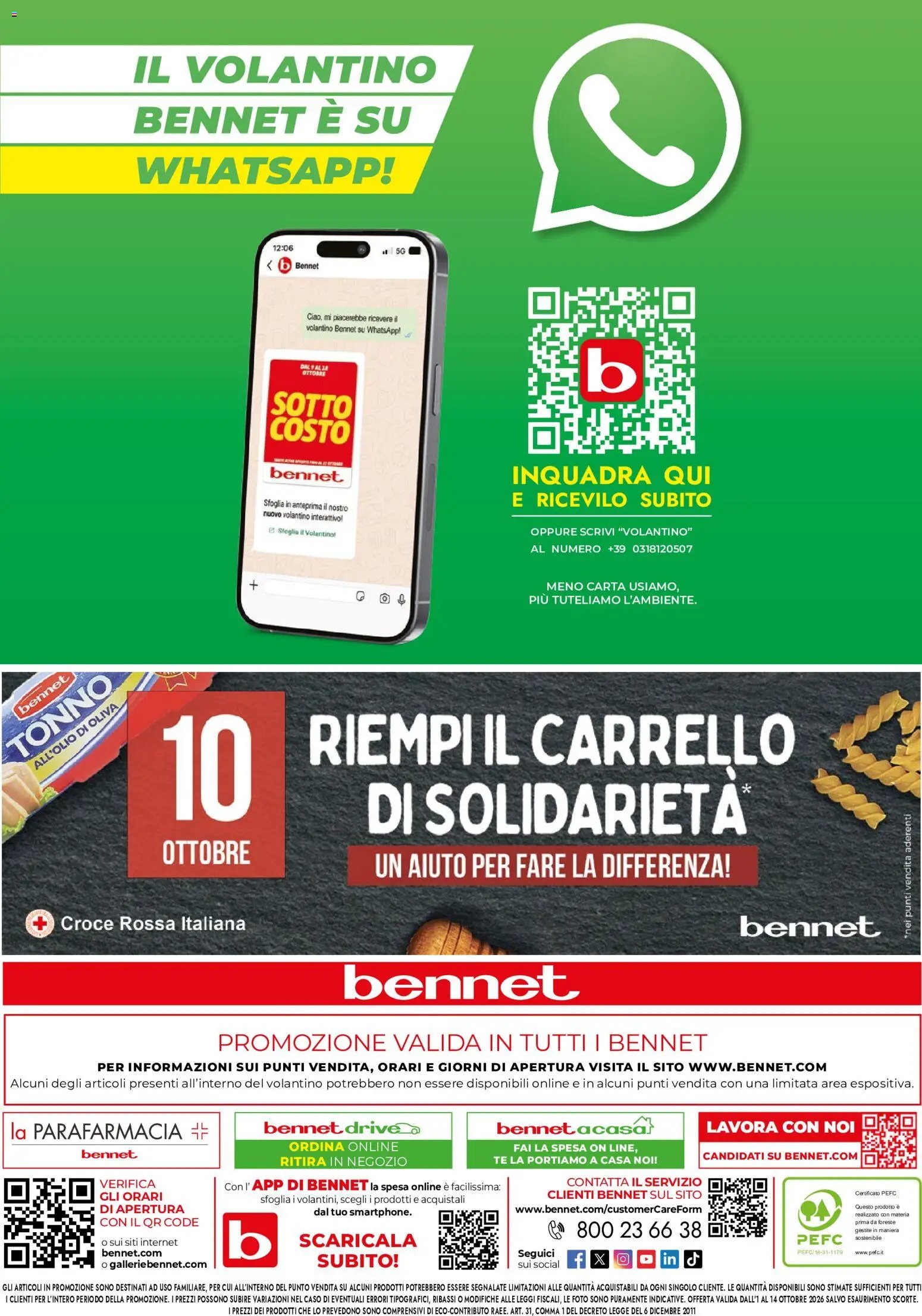 bennet volantino L'autunno In Tavola