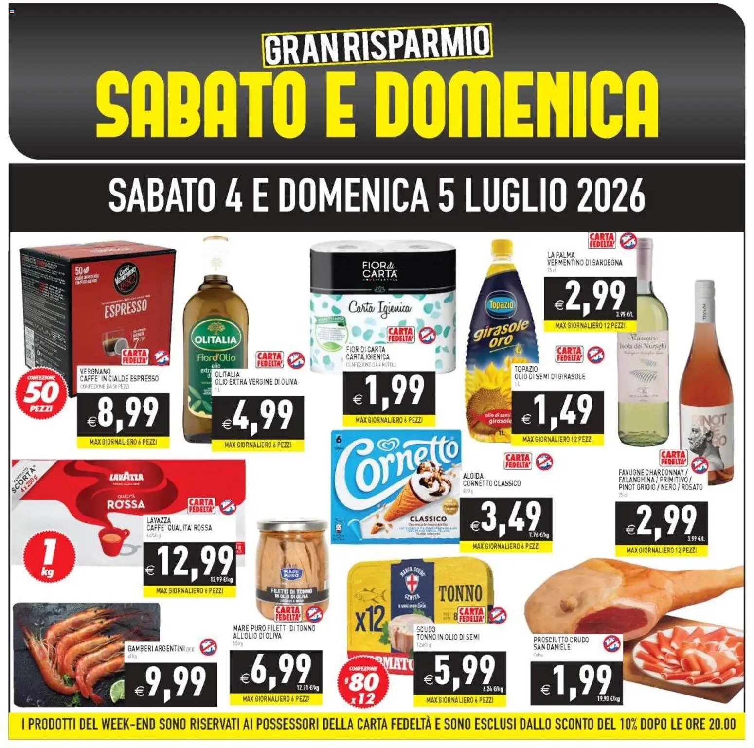 PIM Supermercati volantino Weekend