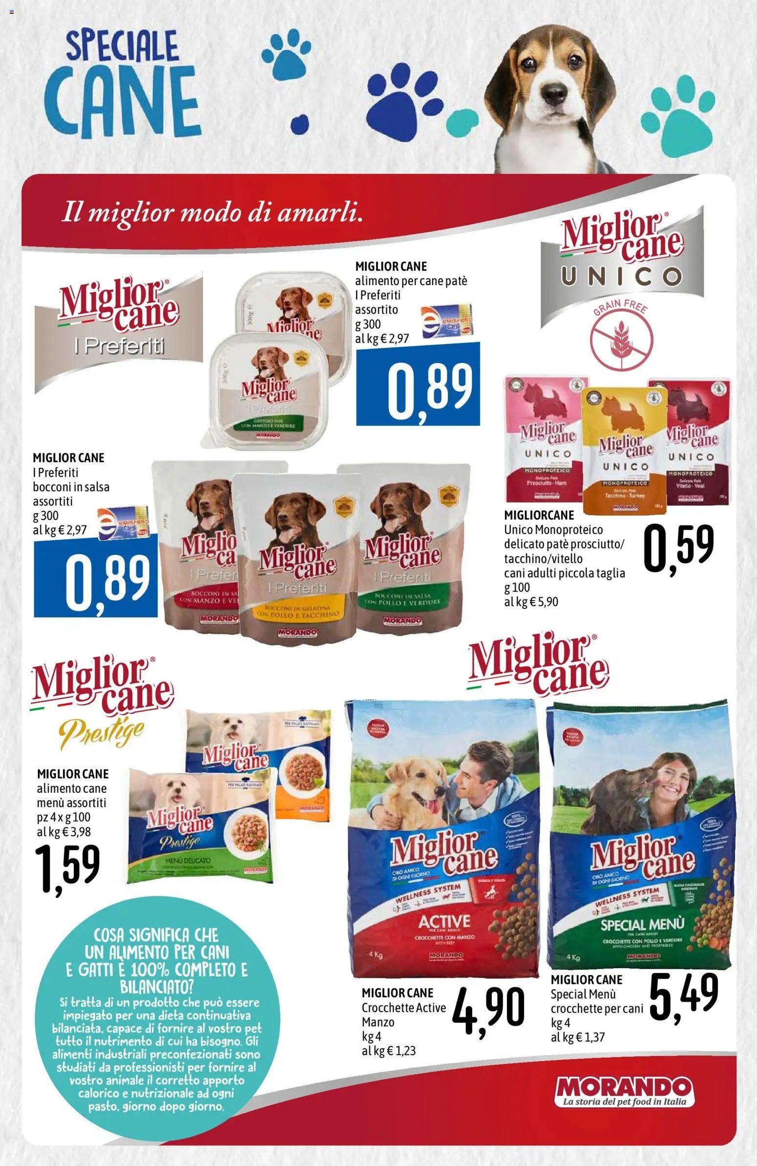 Emisfero volantino Pet Food