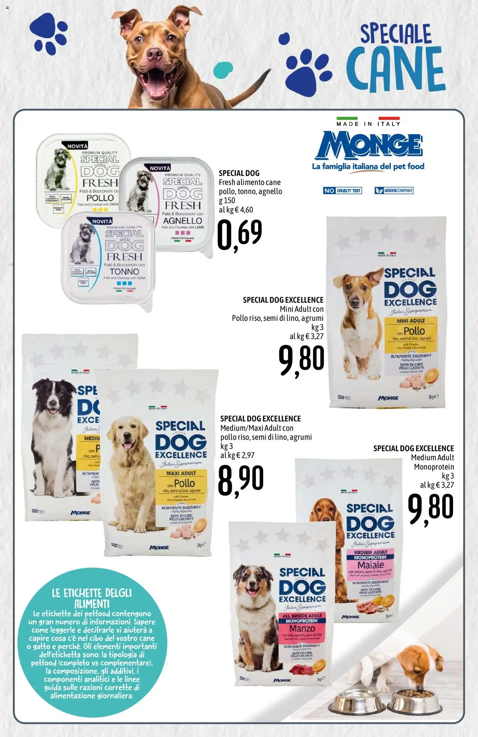 Emisfero volantino Pet Food