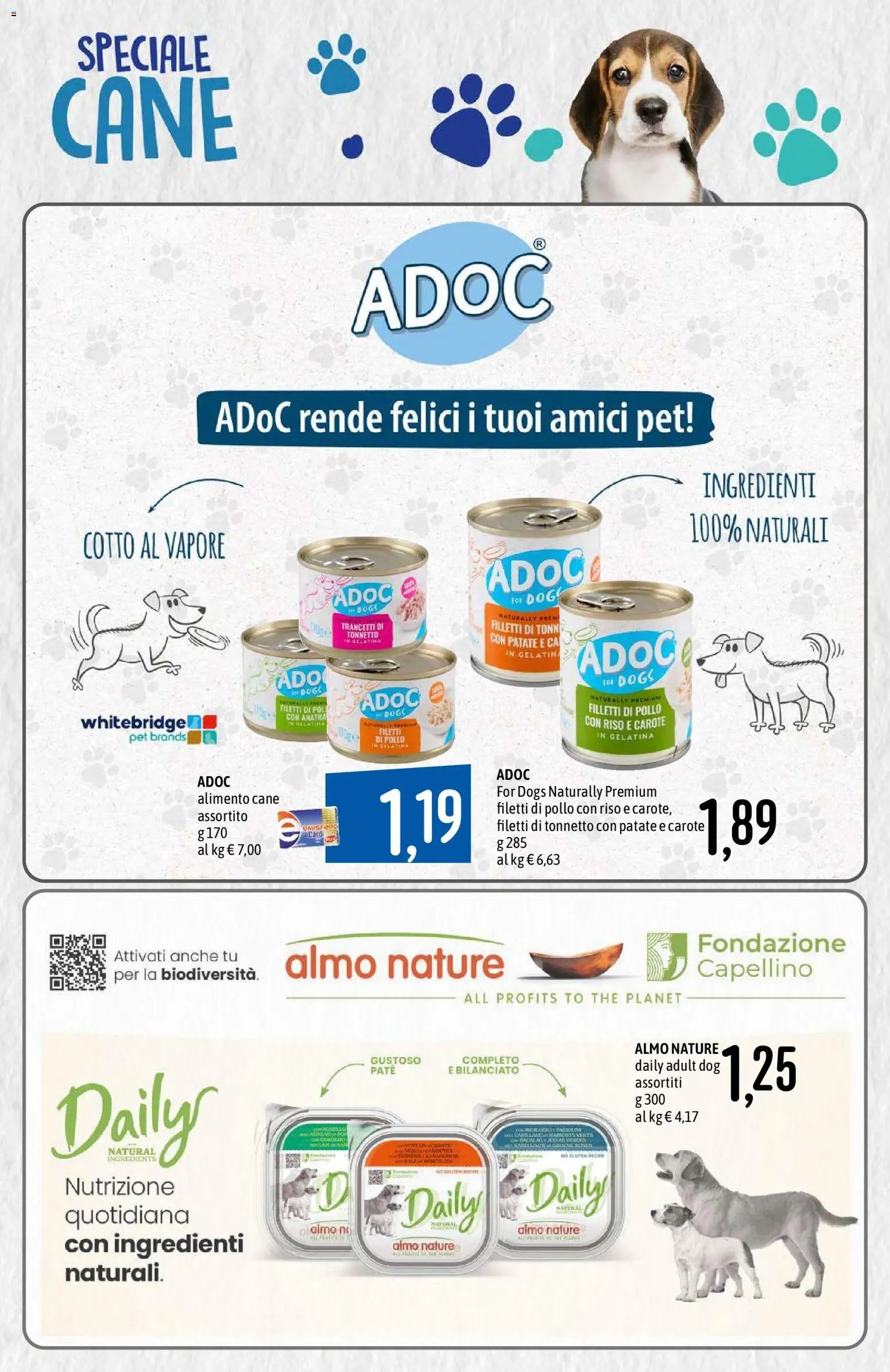 Emisfero volantino Pet Food