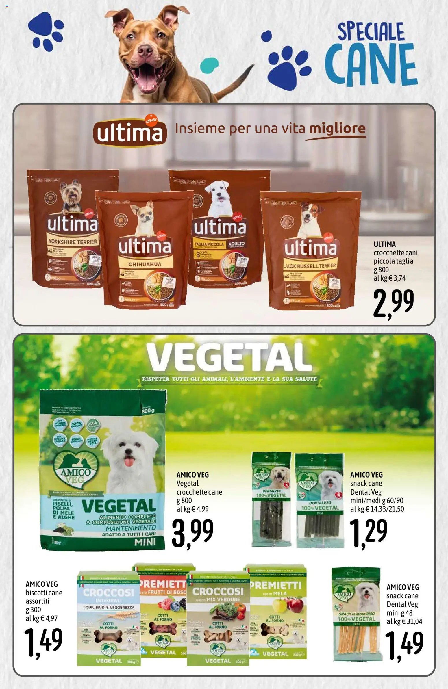 Emisfero volantino Pet Food