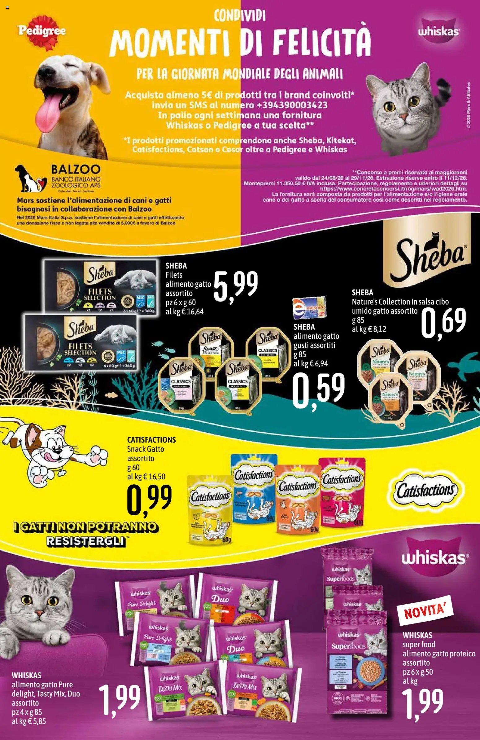 Emisfero volantino Pet Food