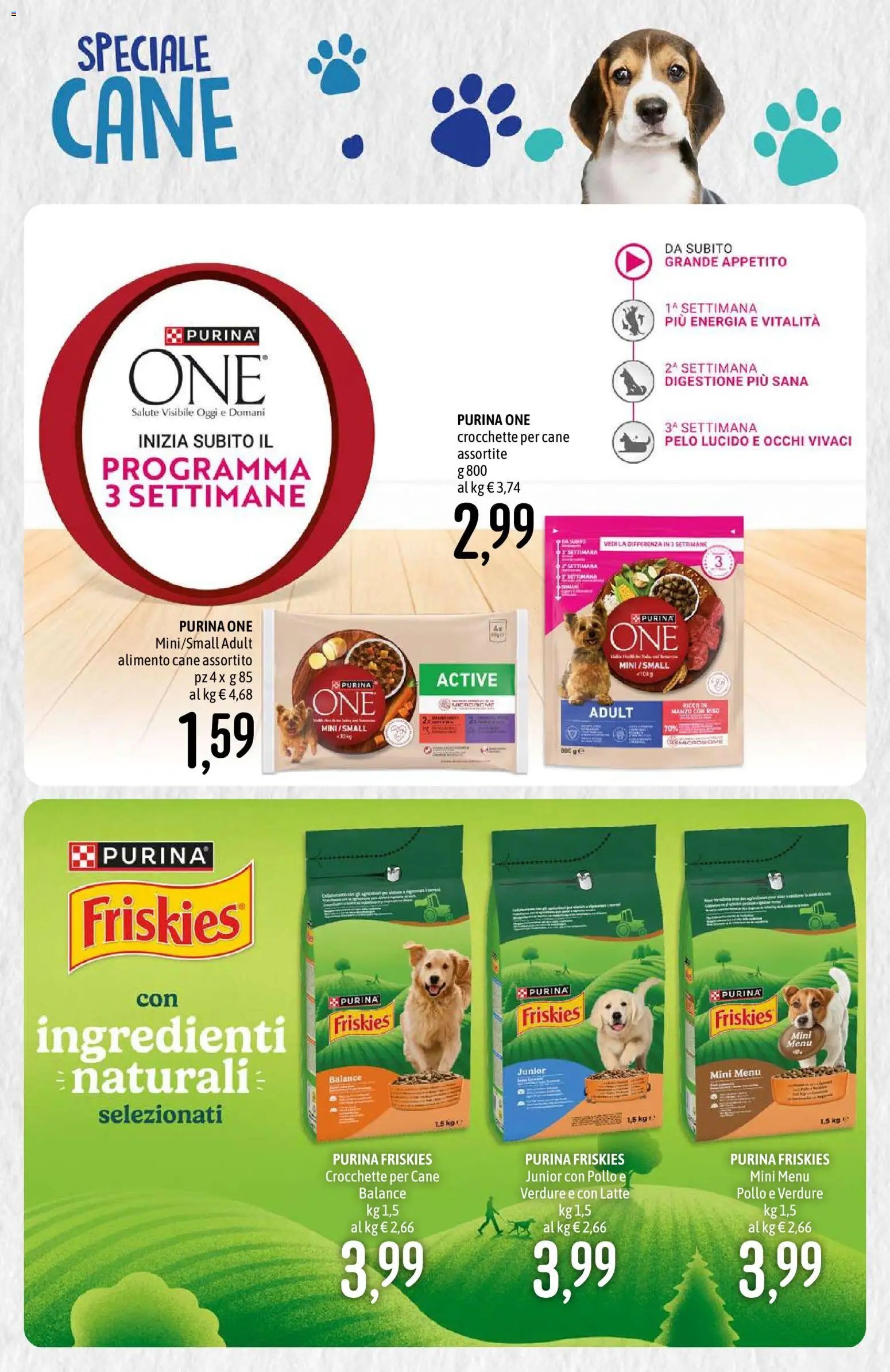 Emisfero volantino Pet Food