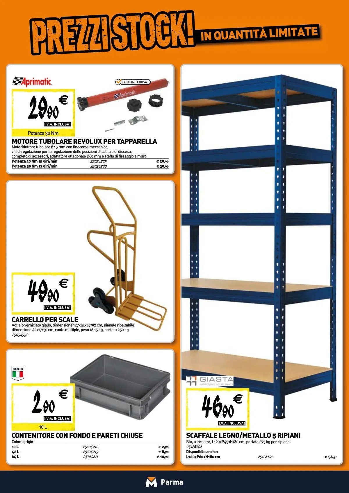 TECNOMAT - Straordinari prezzi stock!