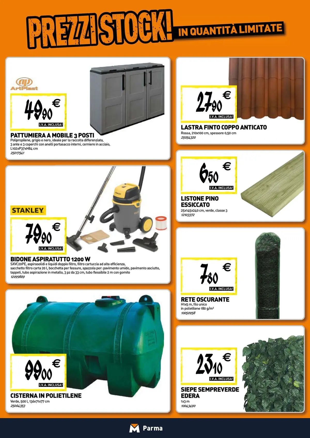 TECNOMAT - Straordinari prezzi stock!
