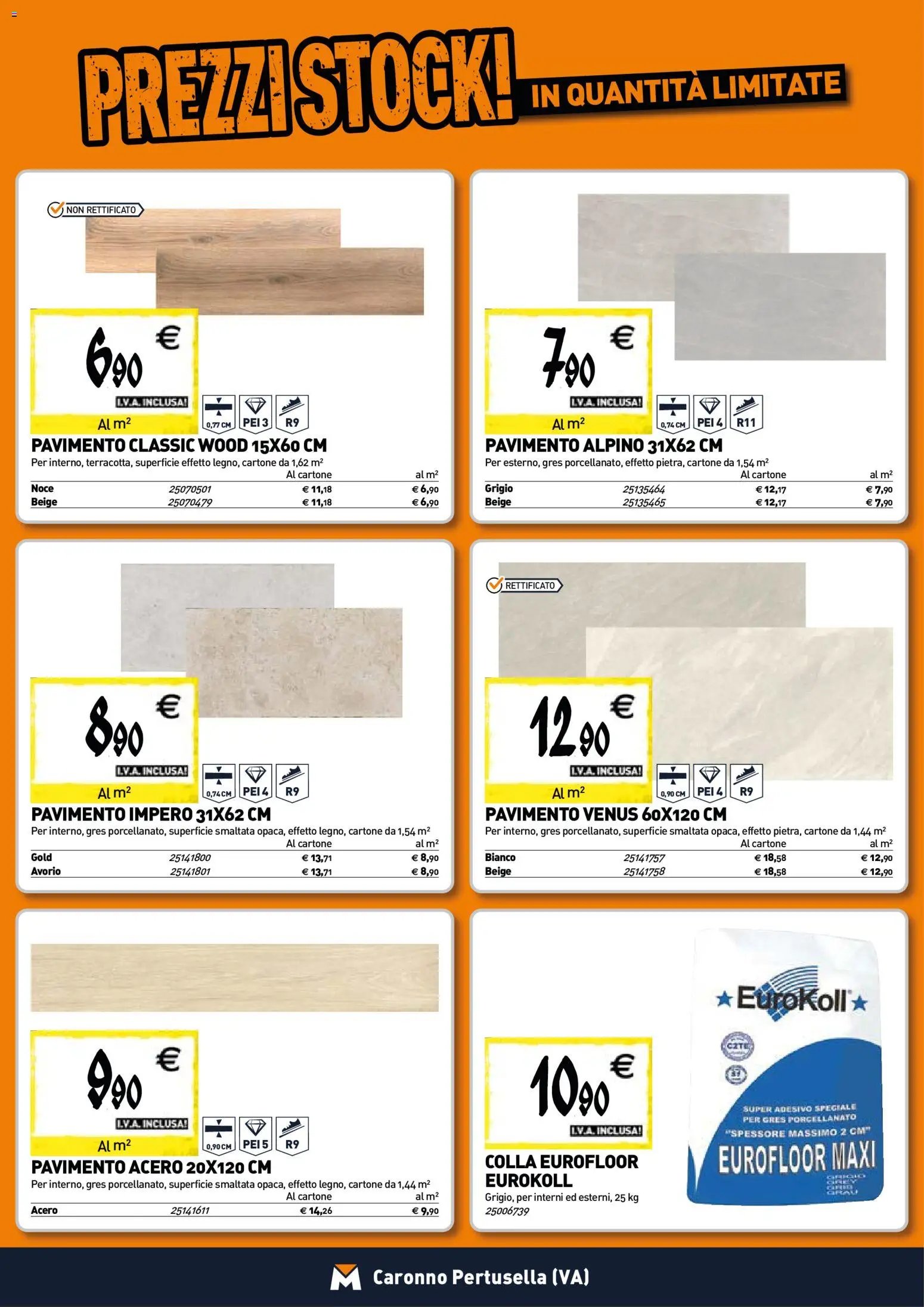 TECNOMAT - Straordinari prezzi stock