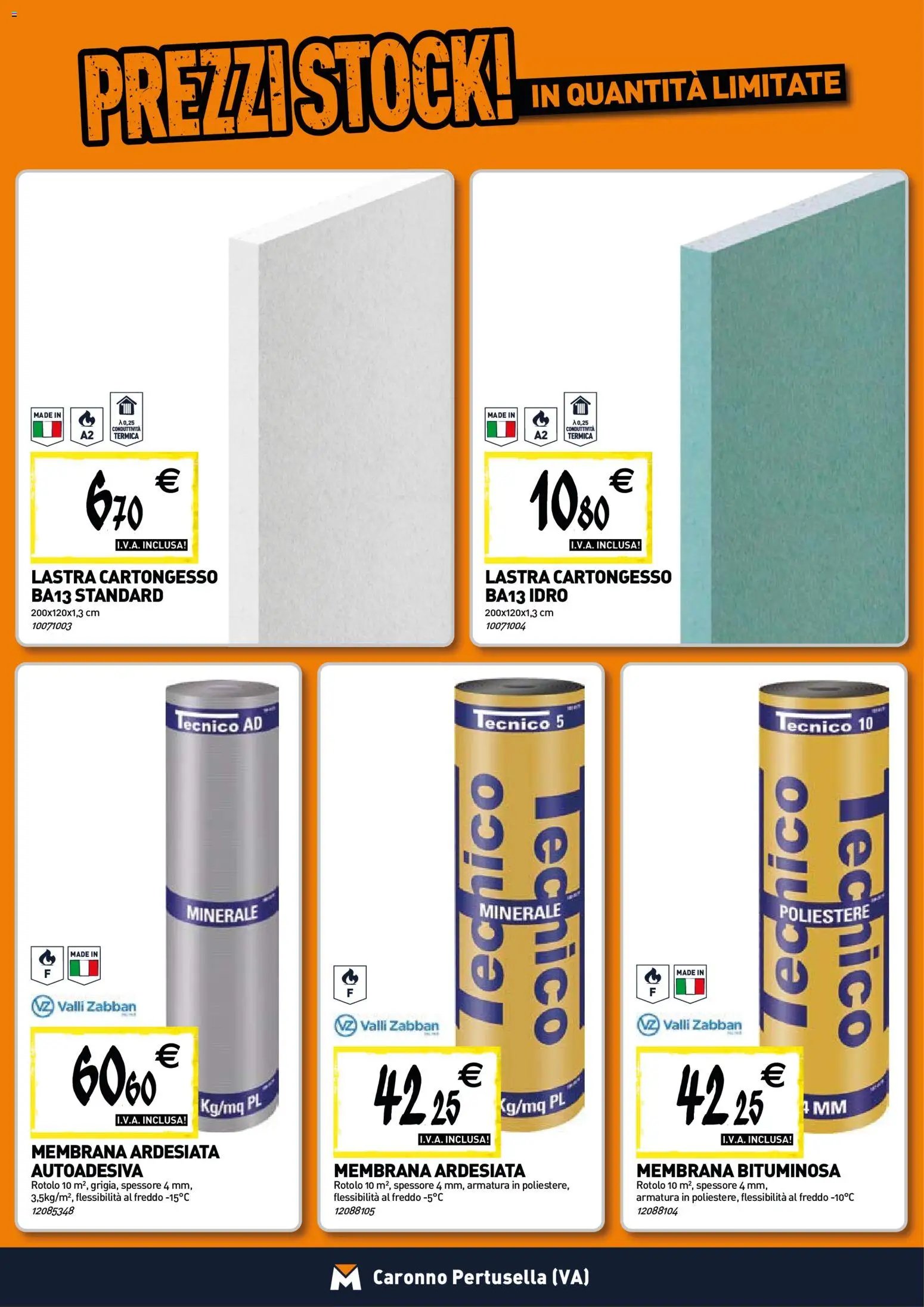 TECNOMAT - Straordinari prezzi stock
