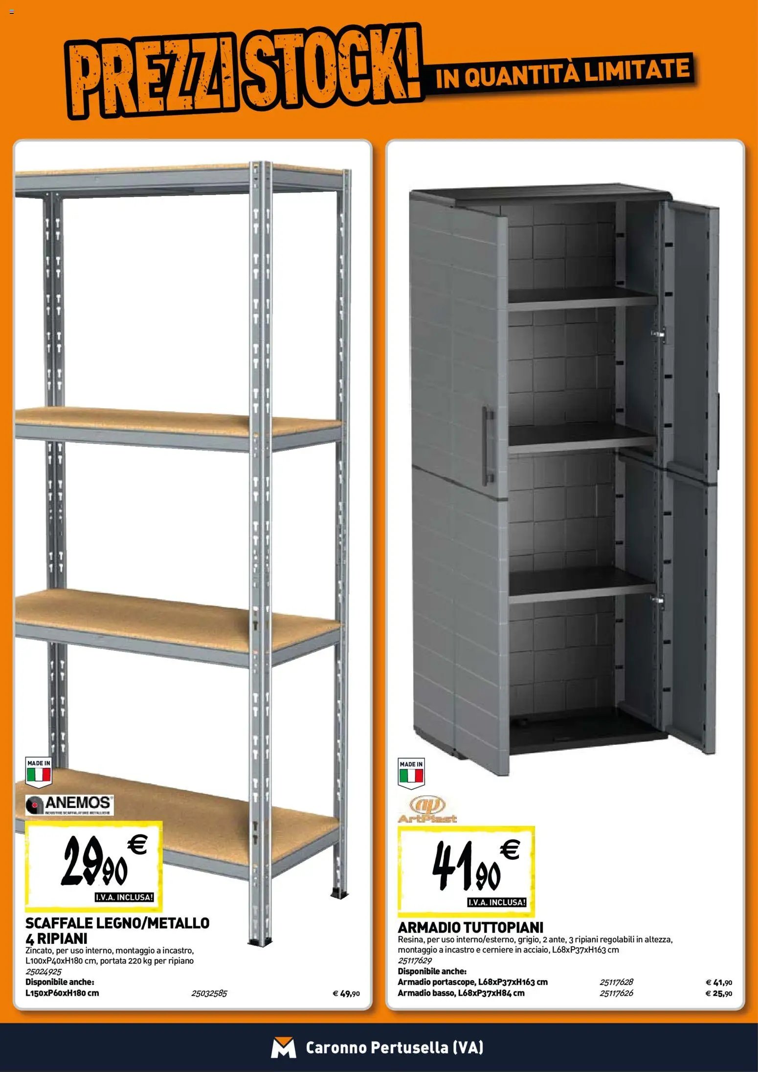 TECNOMAT - Straordinari prezzi stock