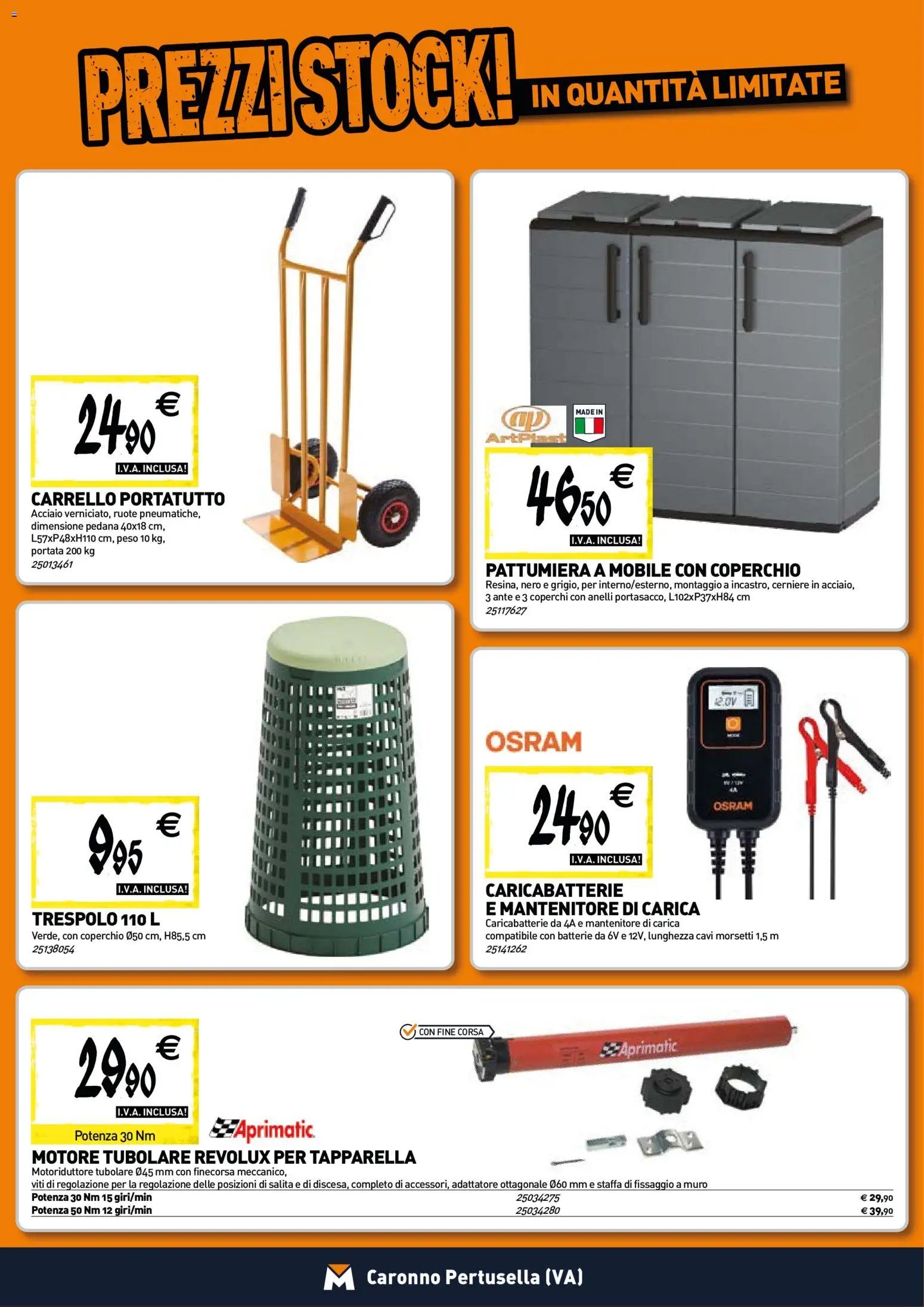 TECNOMAT - Straordinari prezzi stock