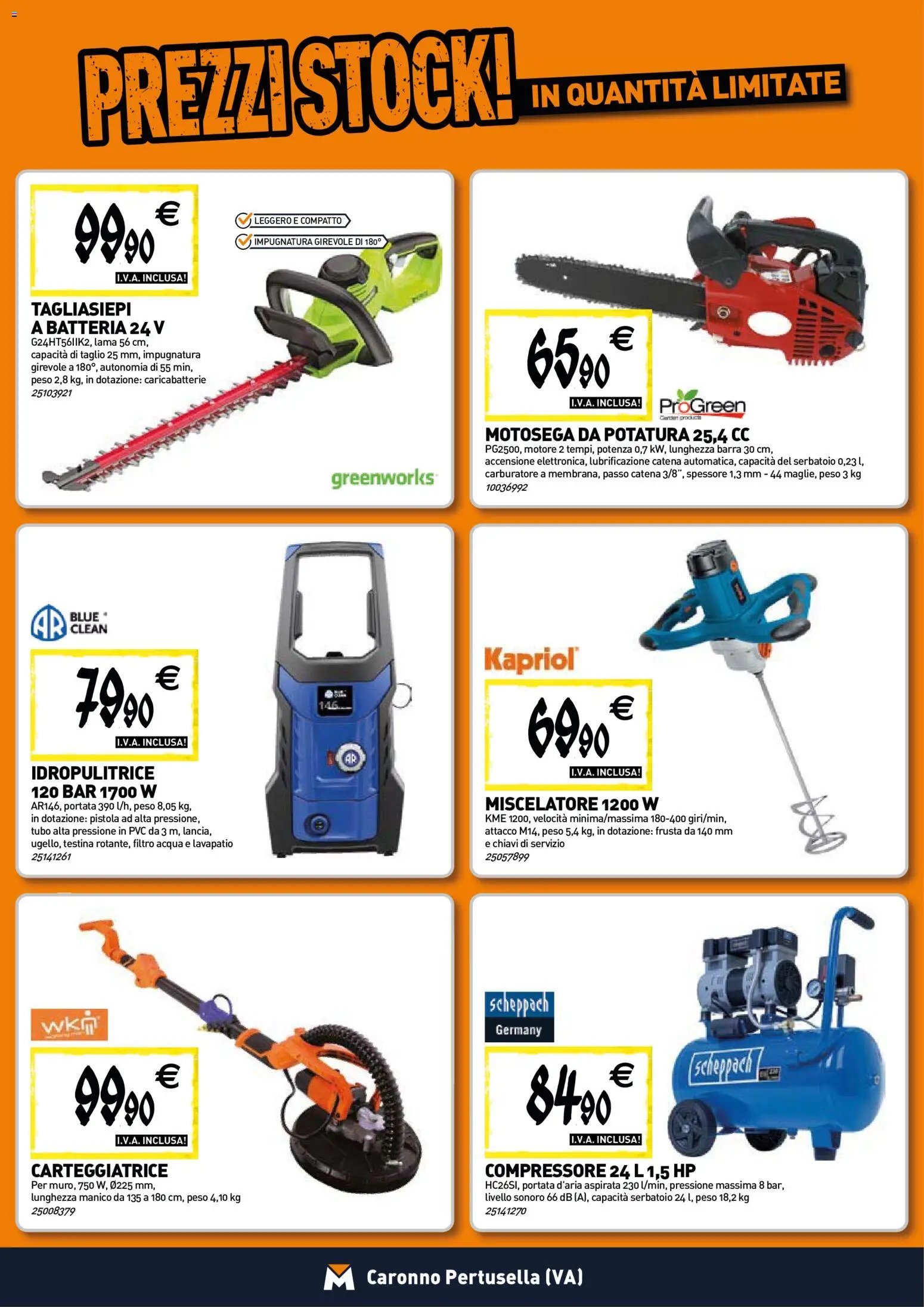 TECNOMAT - Straordinari prezzi stock