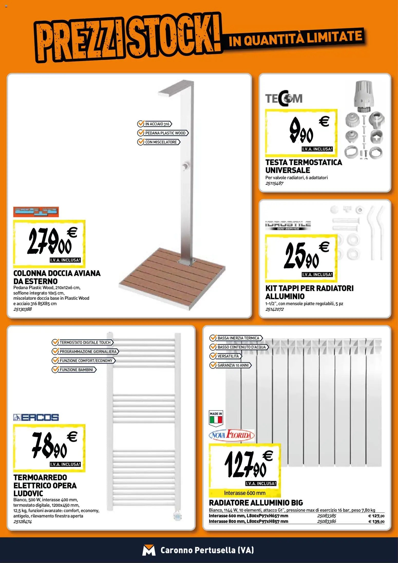 TECNOMAT - Straordinari prezzi stock