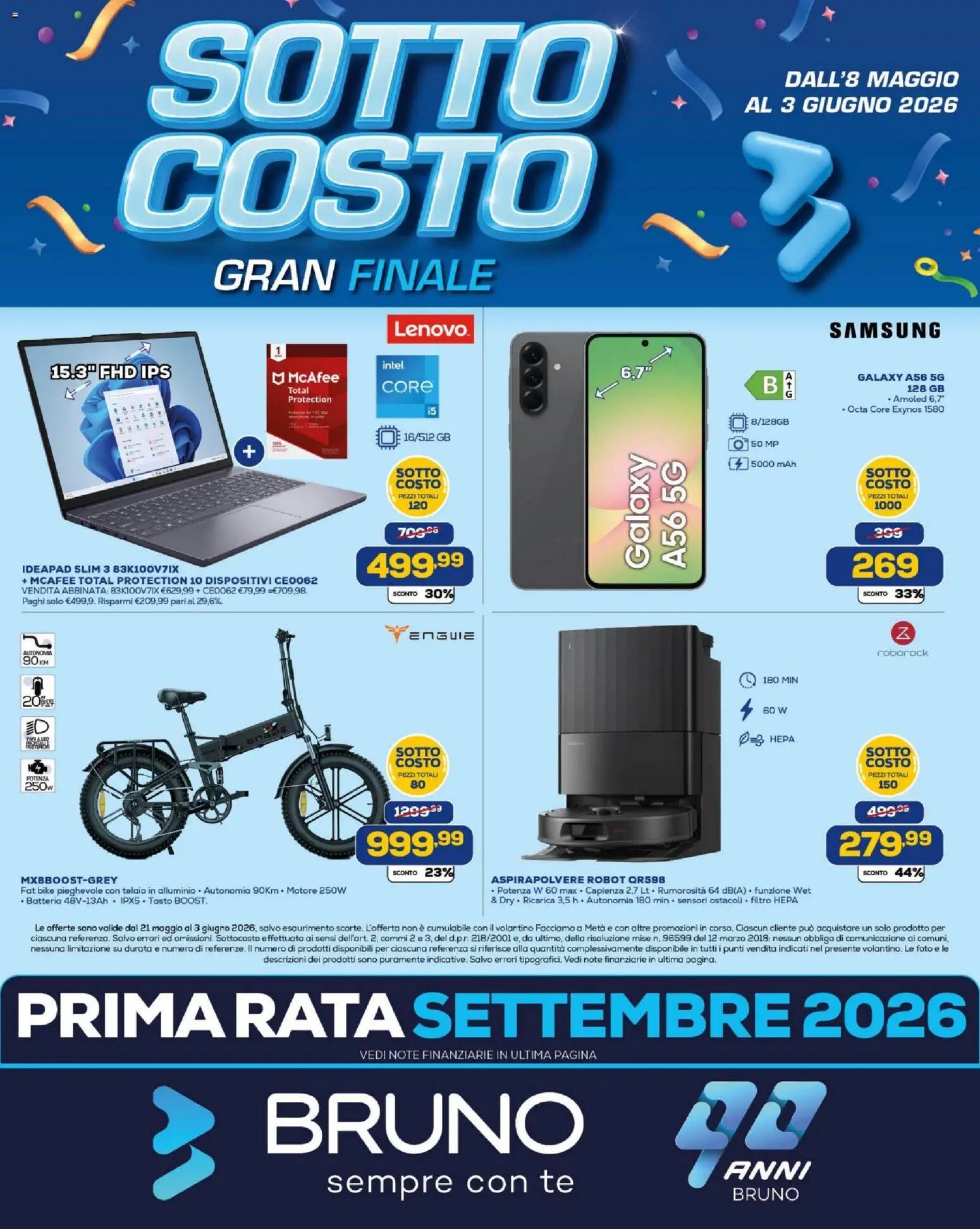 BRUNO volantino Sotto Costo Gran Finale