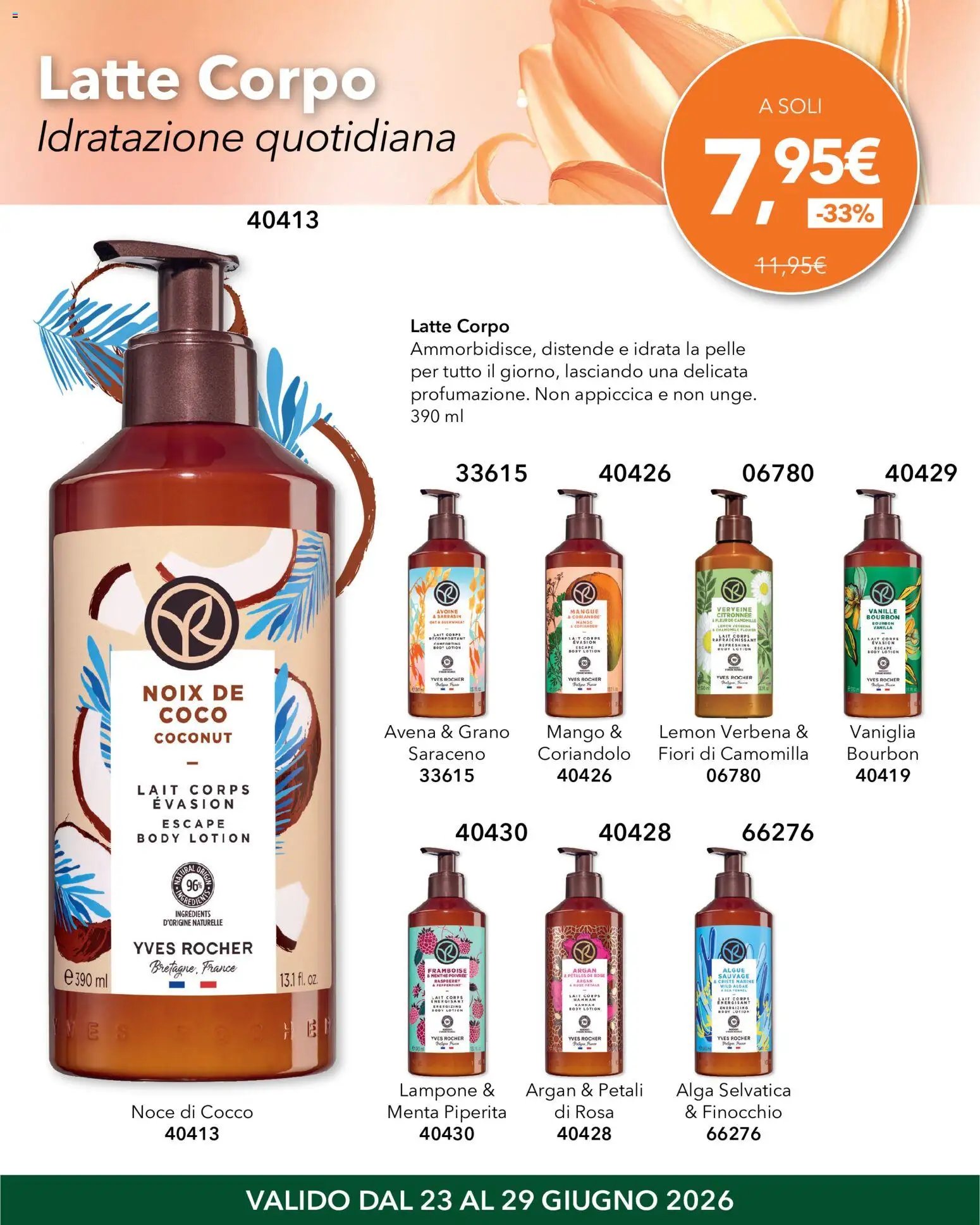 Yves Rocher catalogo Grandi Offerte