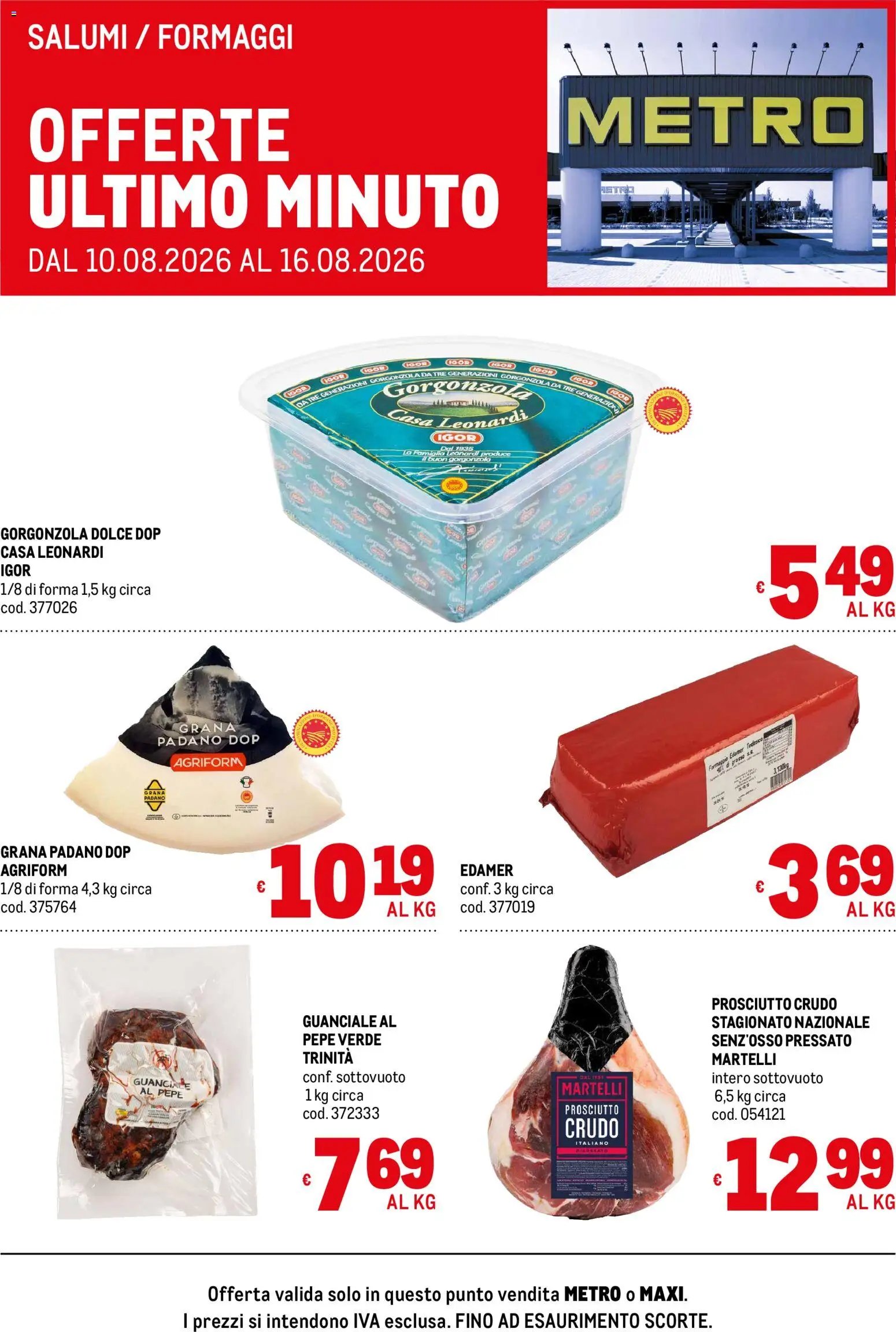 Metro volantino Offerte freschi