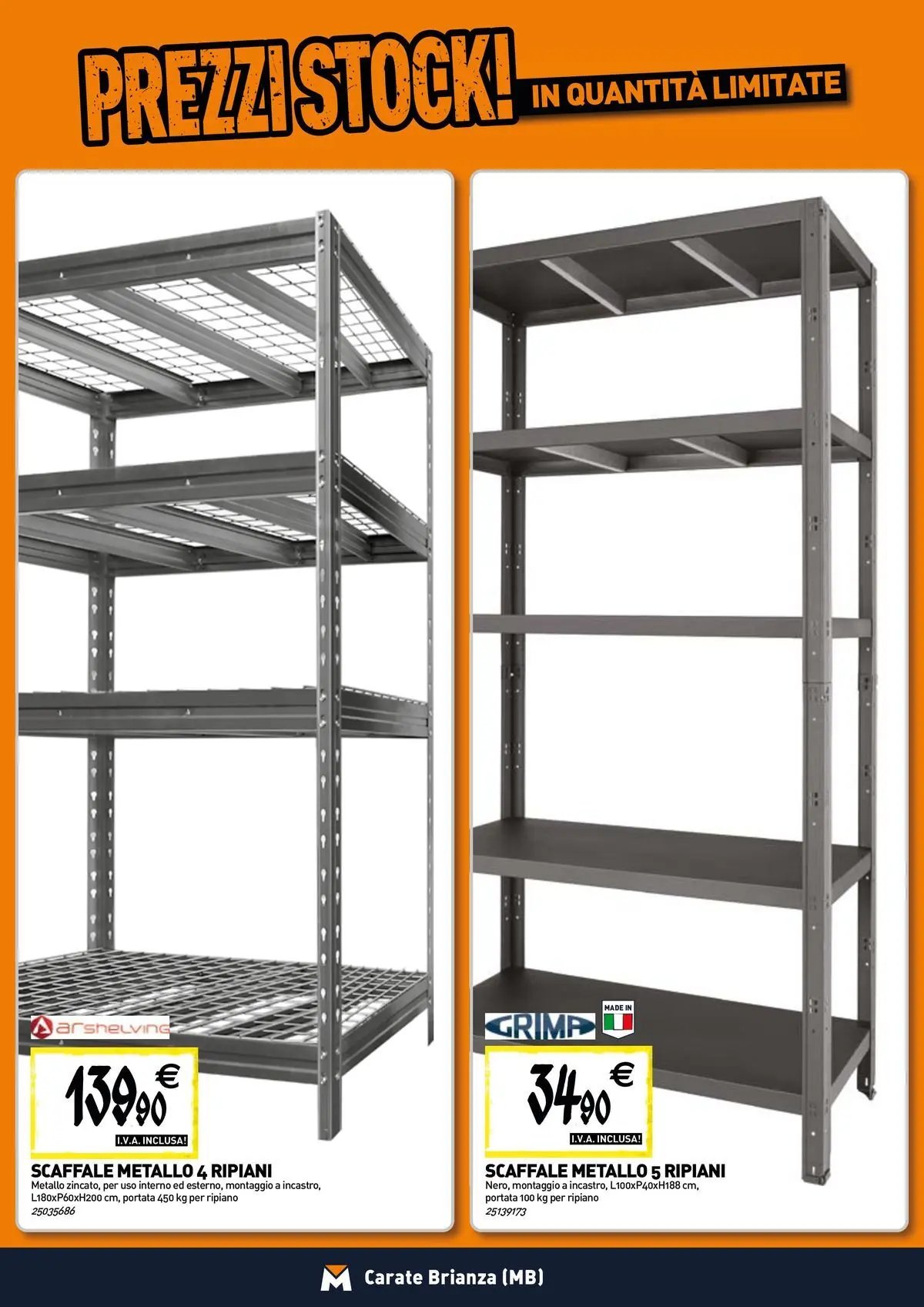 TECNOMAT - Straordinari prezzi stock!