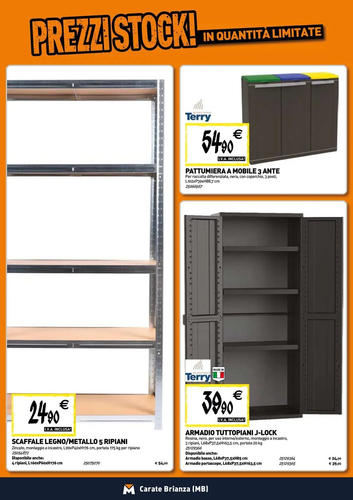 TECNOMAT - Straordinari prezzi stock!