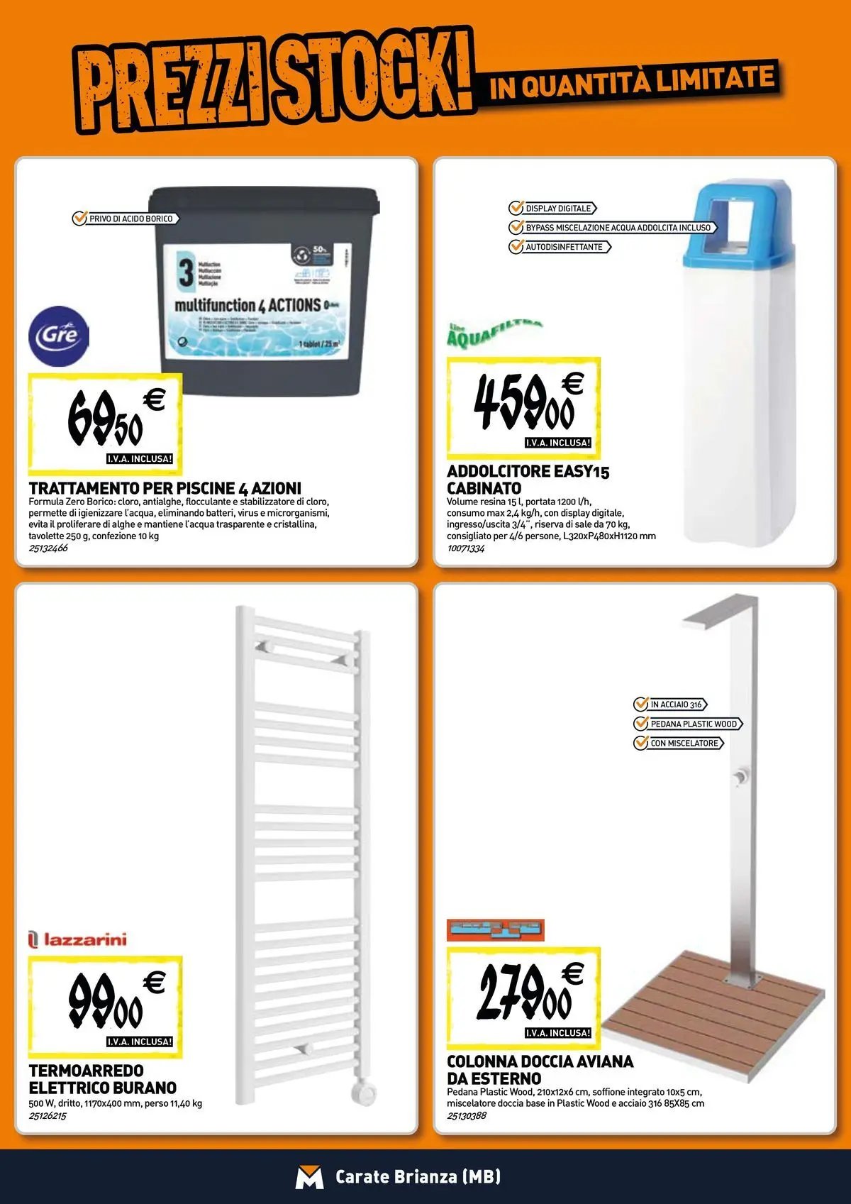 TECNOMAT - Straordinari prezzi stock!