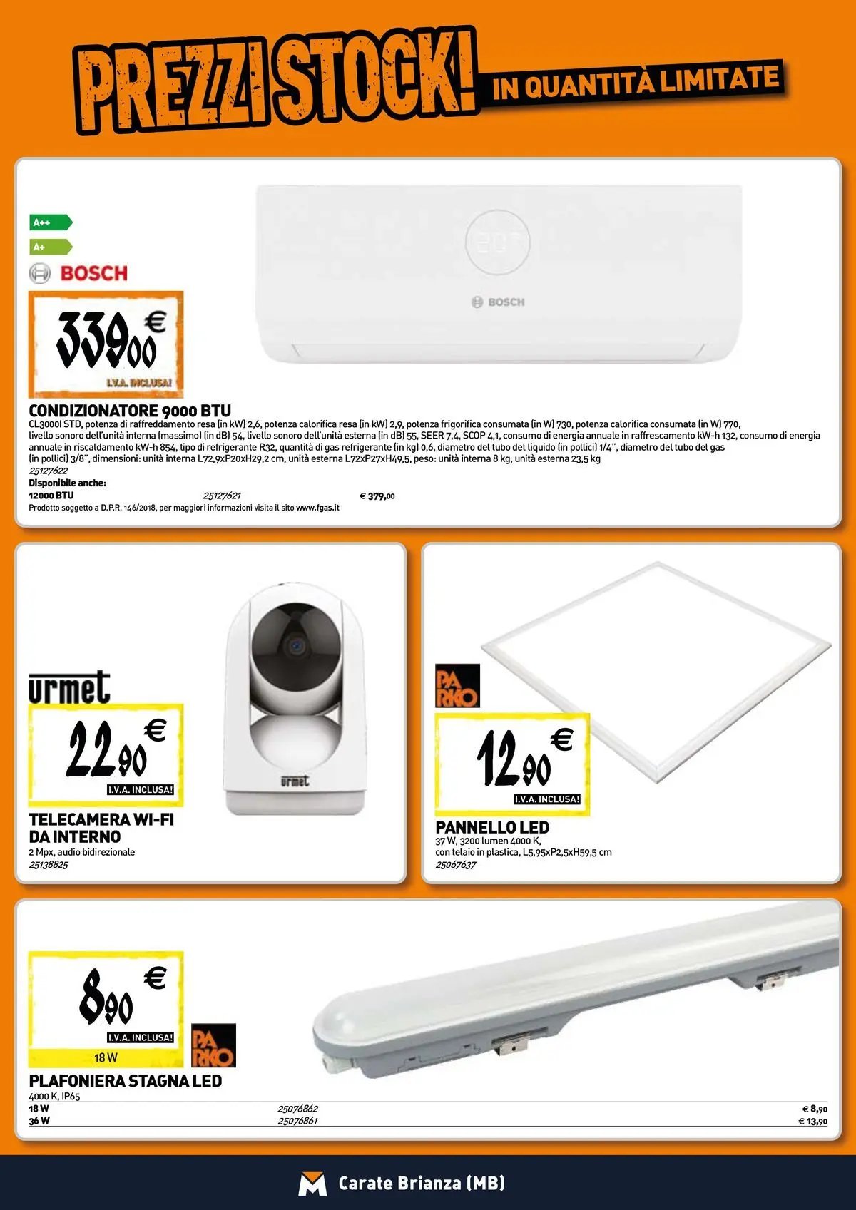 TECNOMAT - Straordinari prezzi stock!