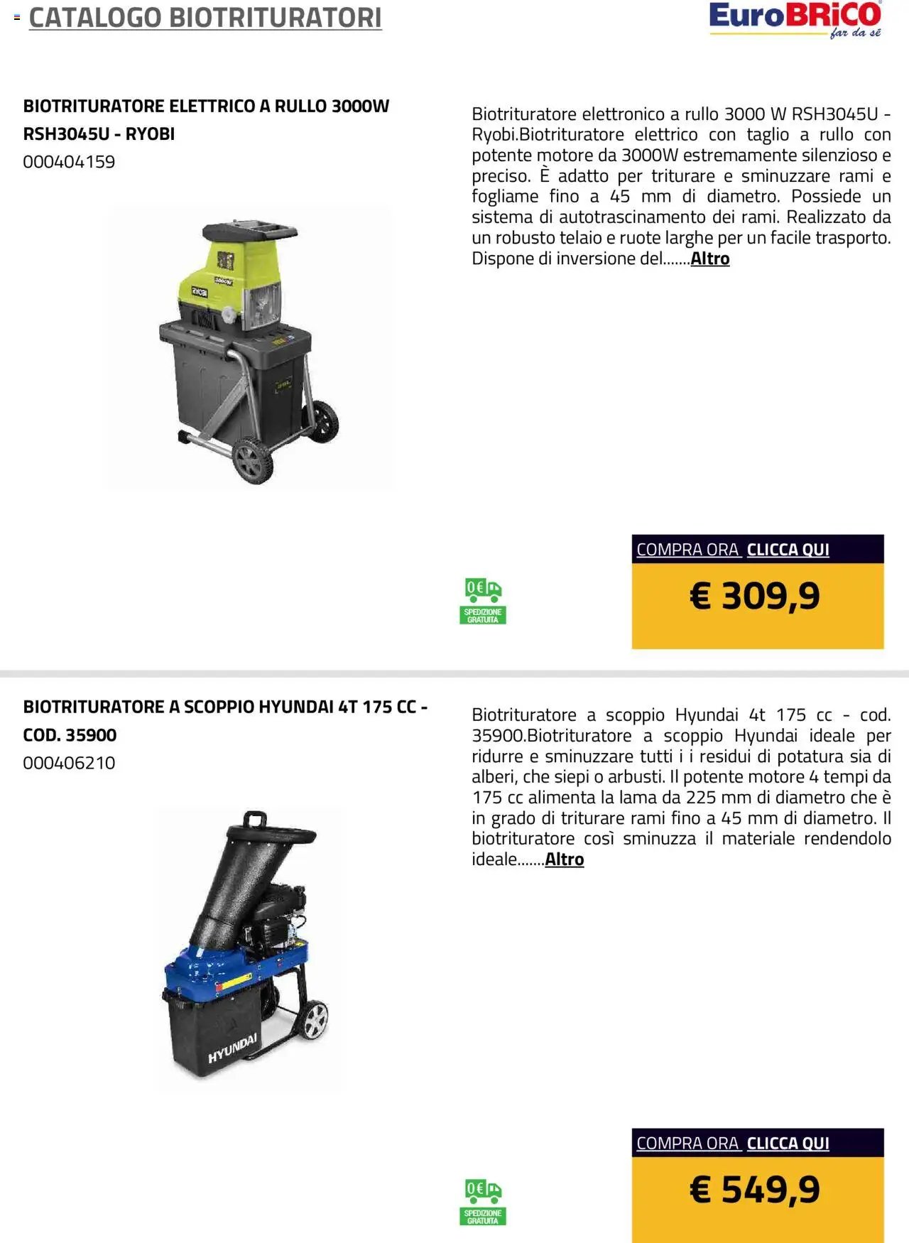 Eurobrico Biotrituratori catalogo