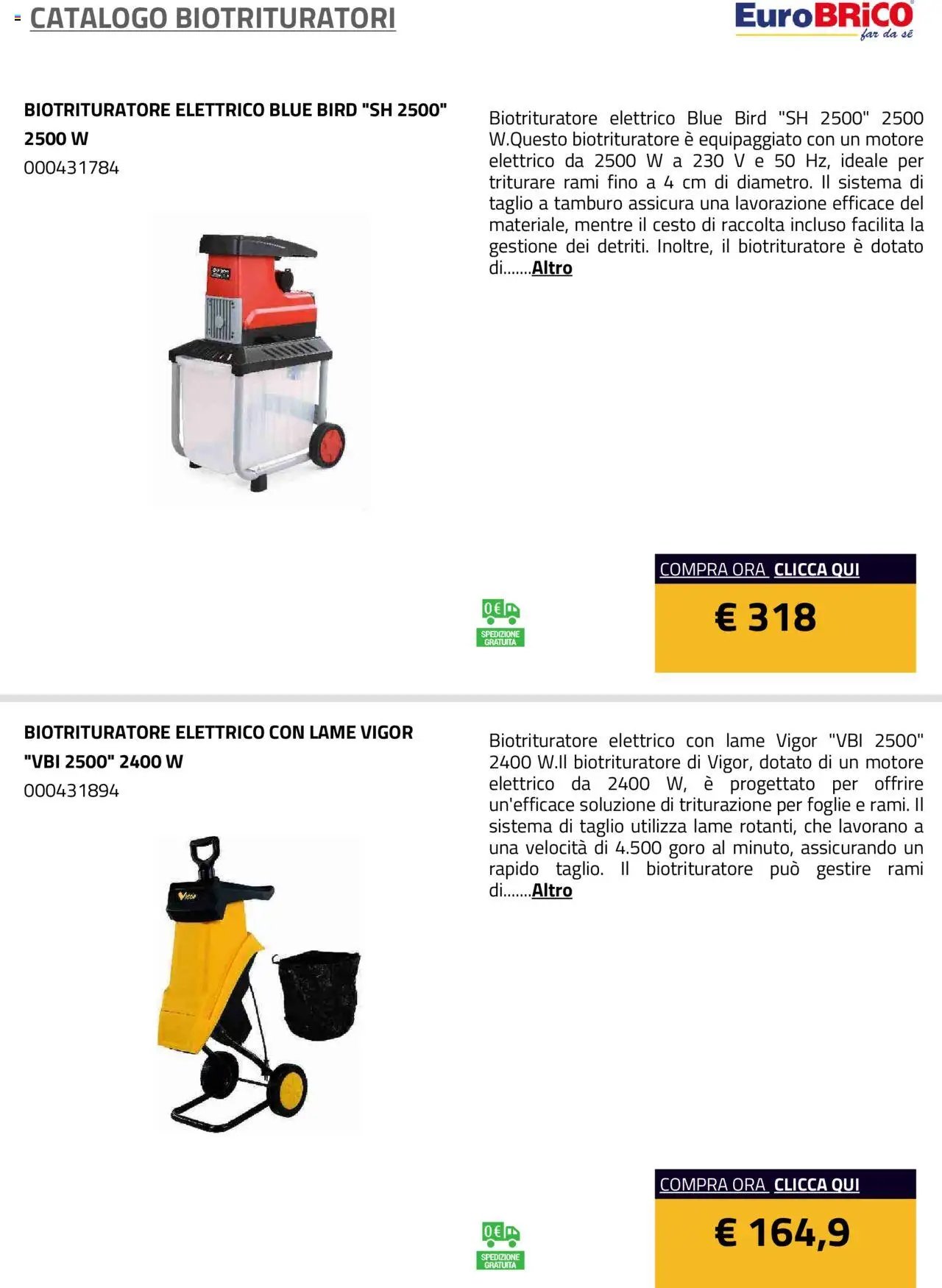 Eurobrico Biotrituratori catalogo