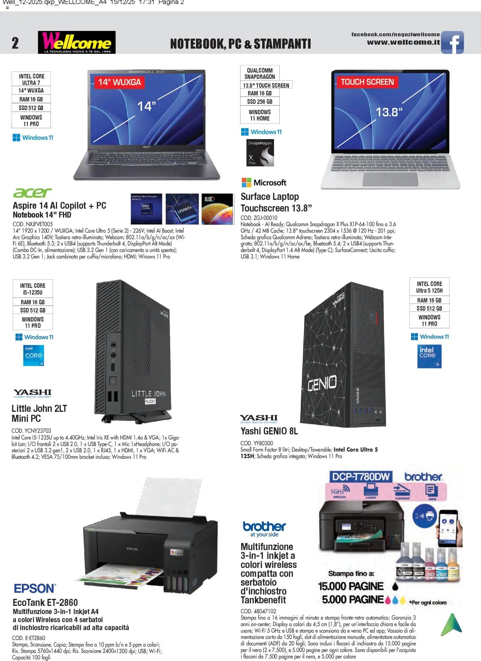 Volantino Wellcome	 (2025-12-23 - 2026-01-14)