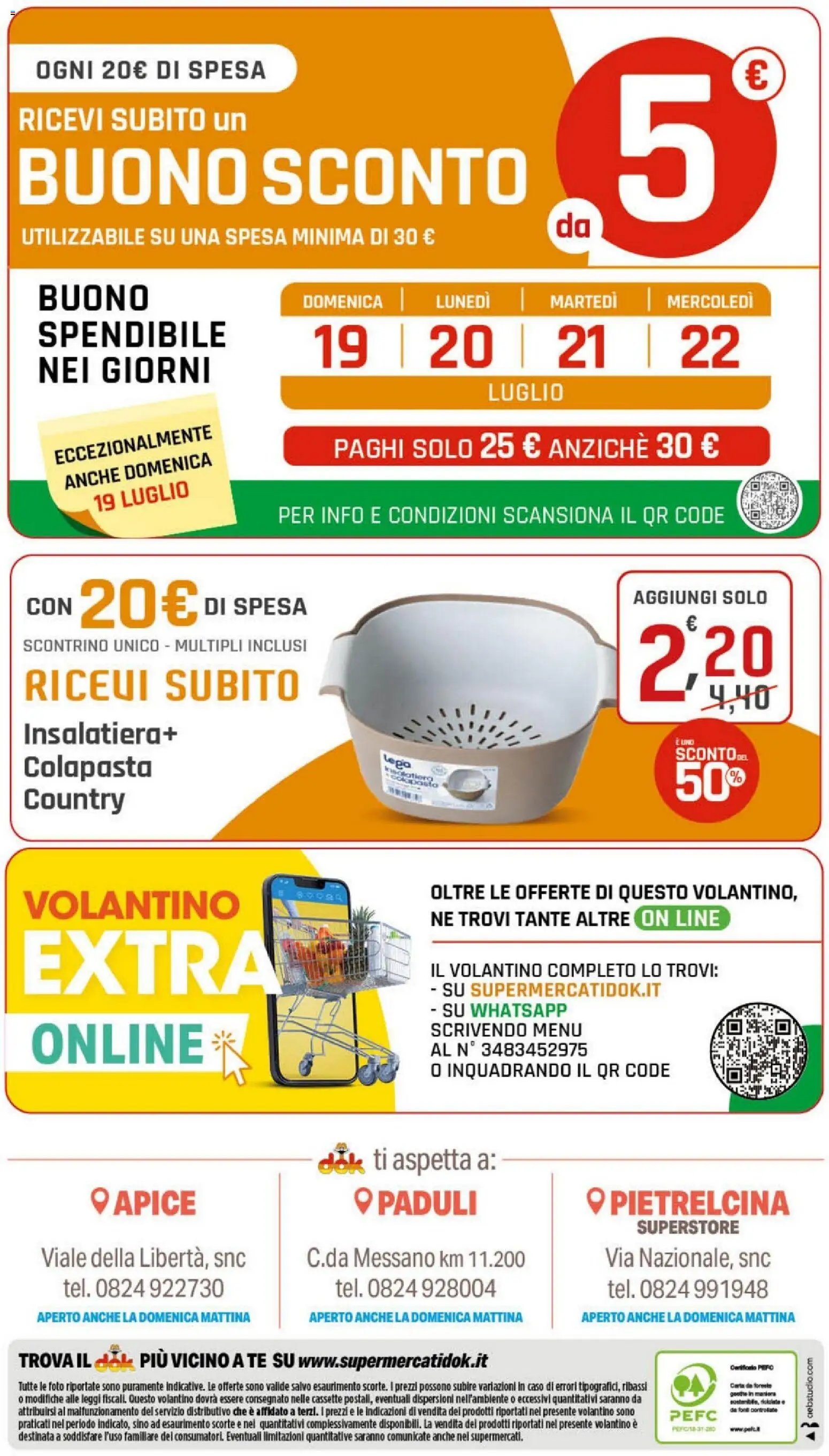 DOK volantino Apice, Pietrelcina, Paduli