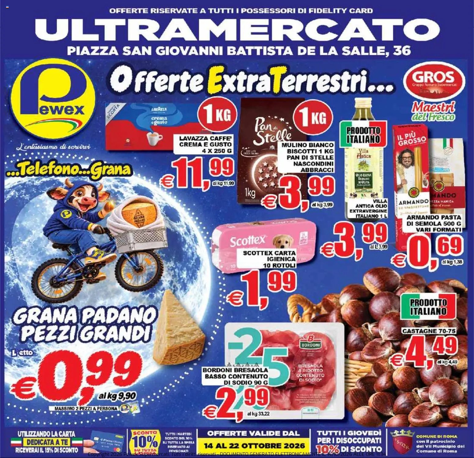 Pewex volantino Ultramercato Irnerio