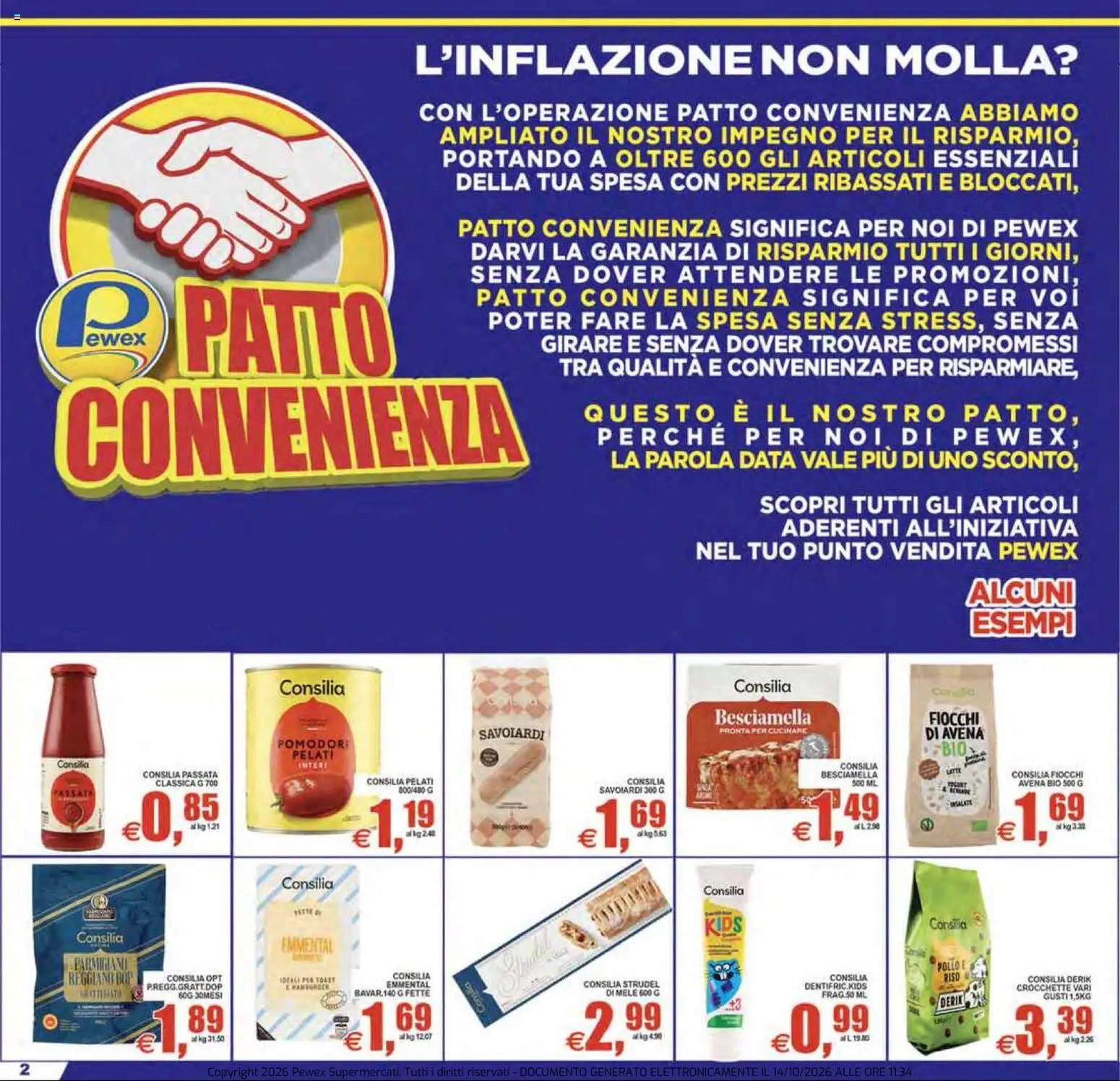 Pewex volantino Ultramercato Irnerio