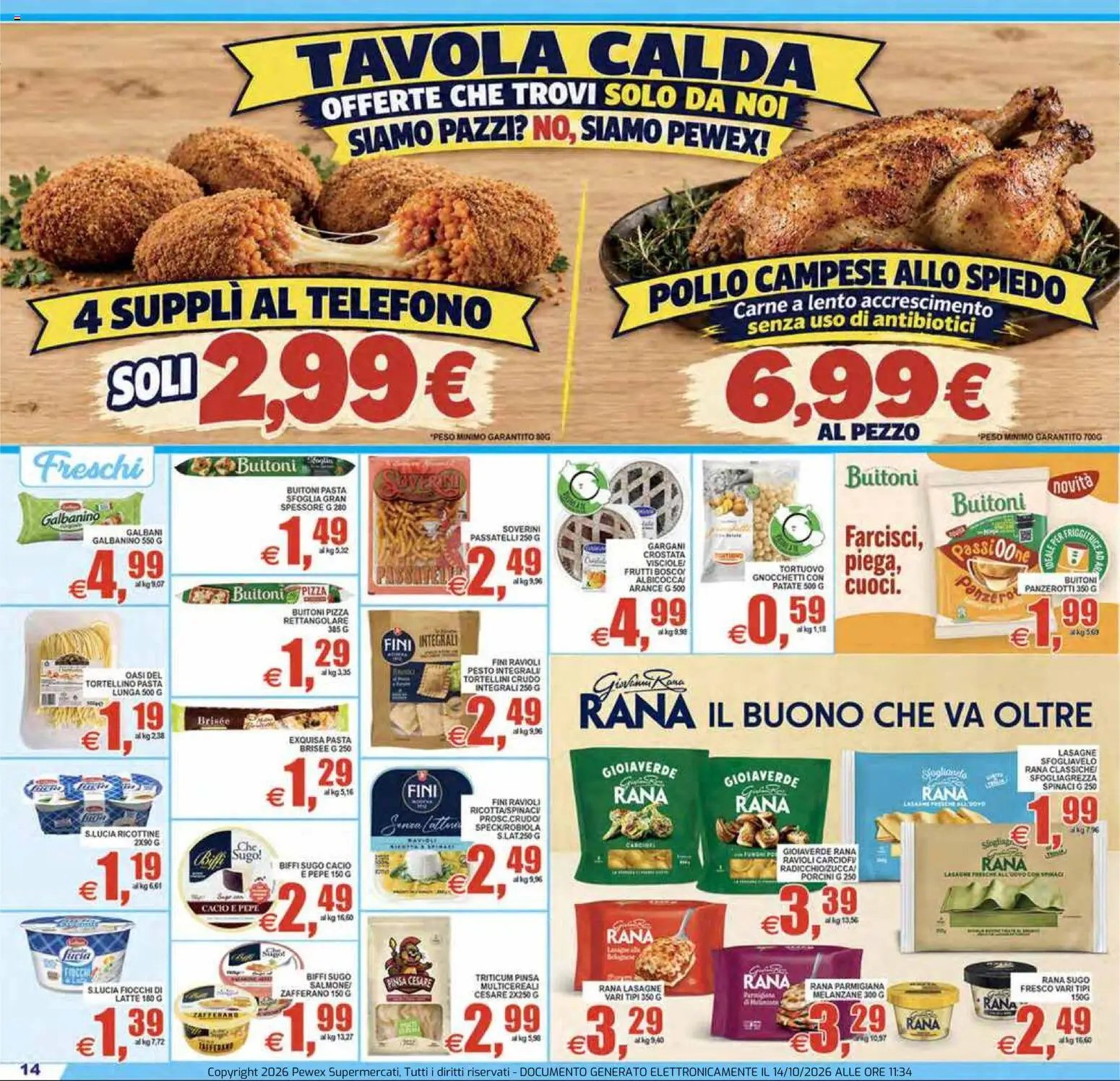 Pewex volantino Ultramercato Irnerio
