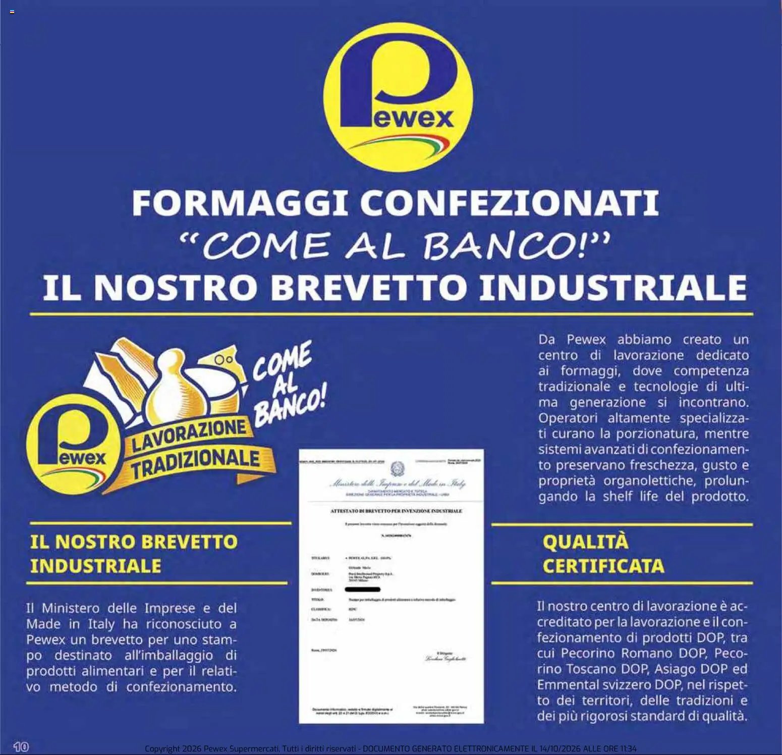Pewex volantino Ultramercato Irnerio