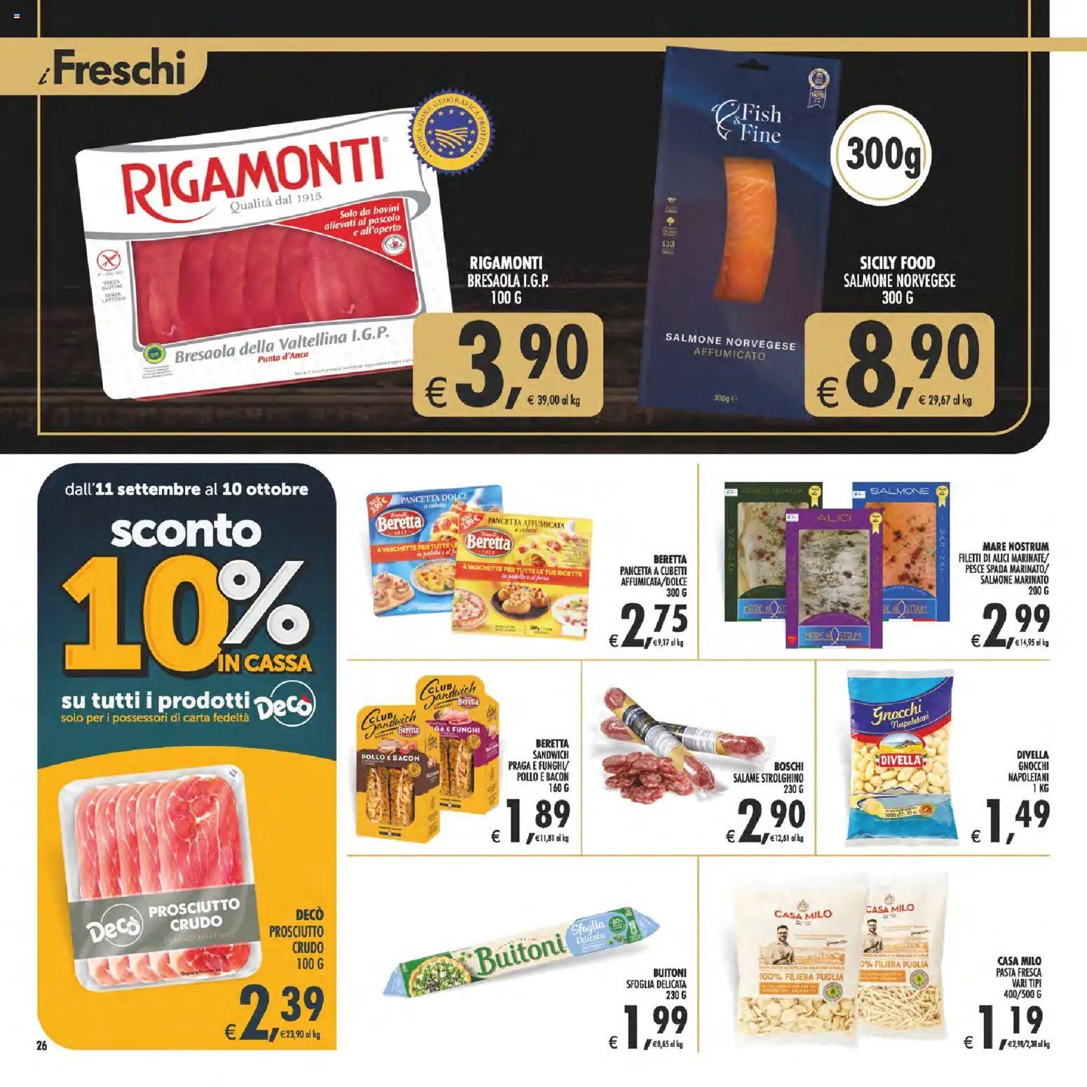 Decò volantino Gourmet Sicilia