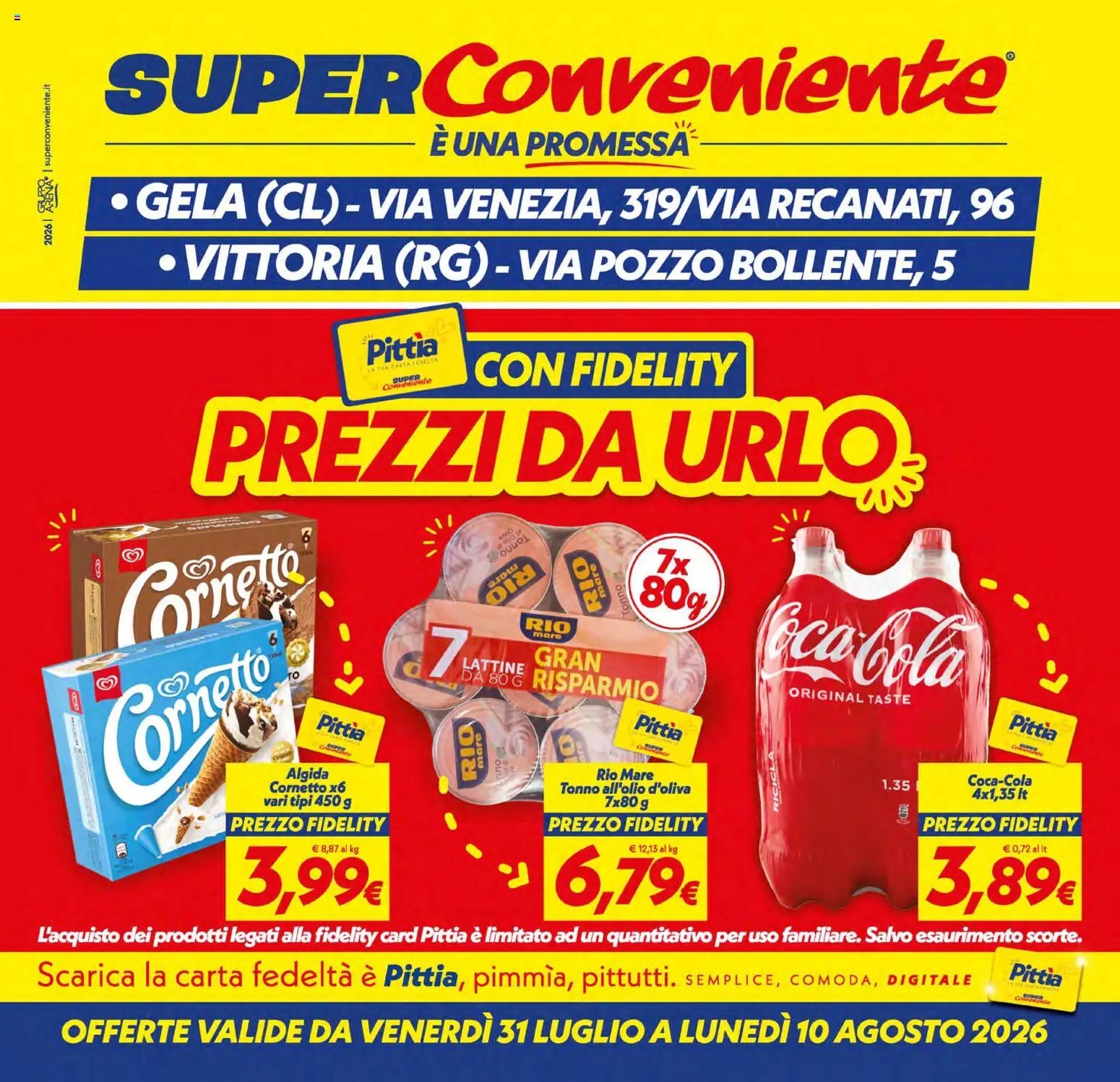 SuperConveniente volantino Gela, Vittoria