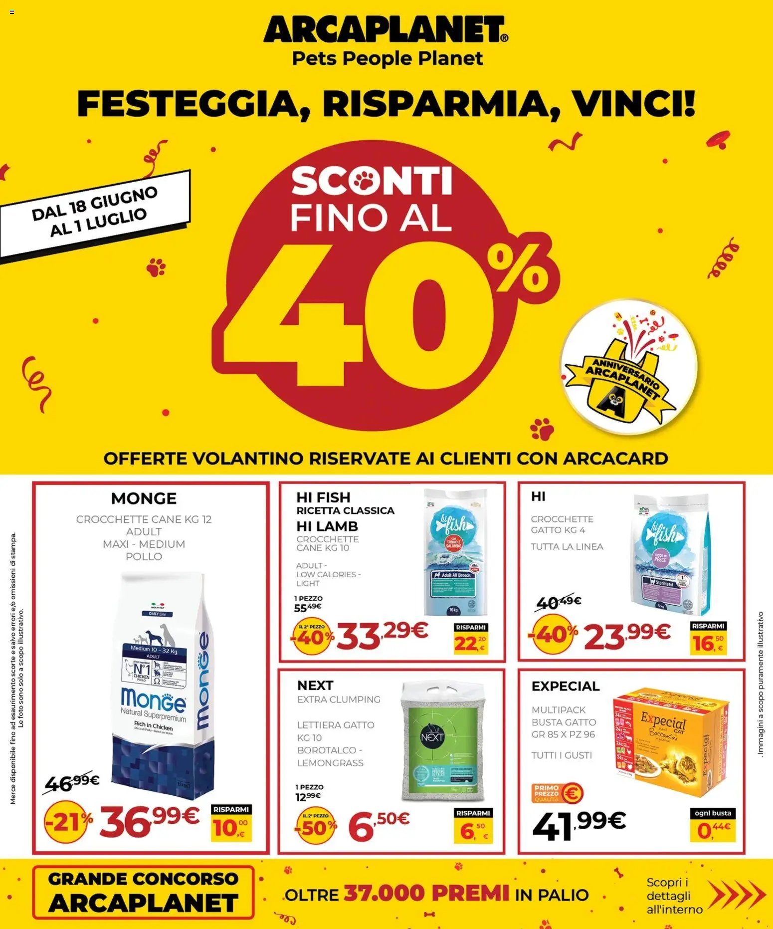 Arcaplanet volantino