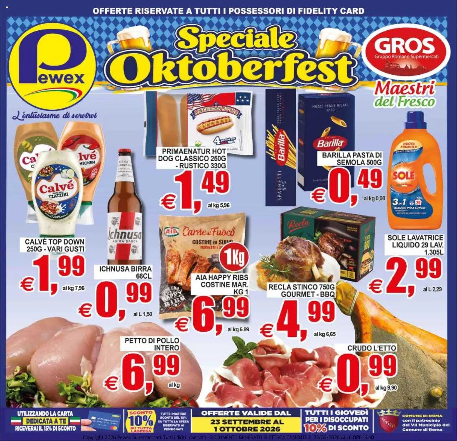 Pewex volantino via Rubicone