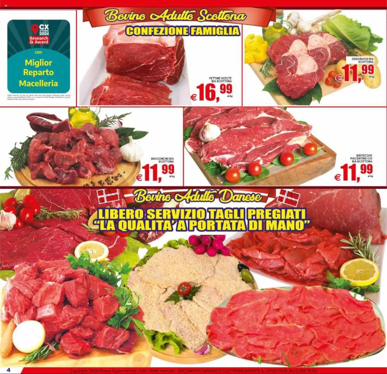 Pewex volantino via Rubicone