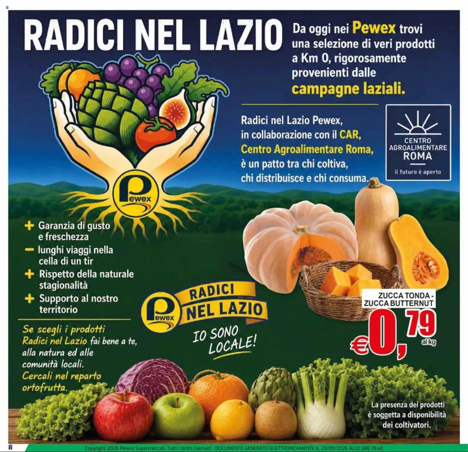 Pewex volantino via Rubicone